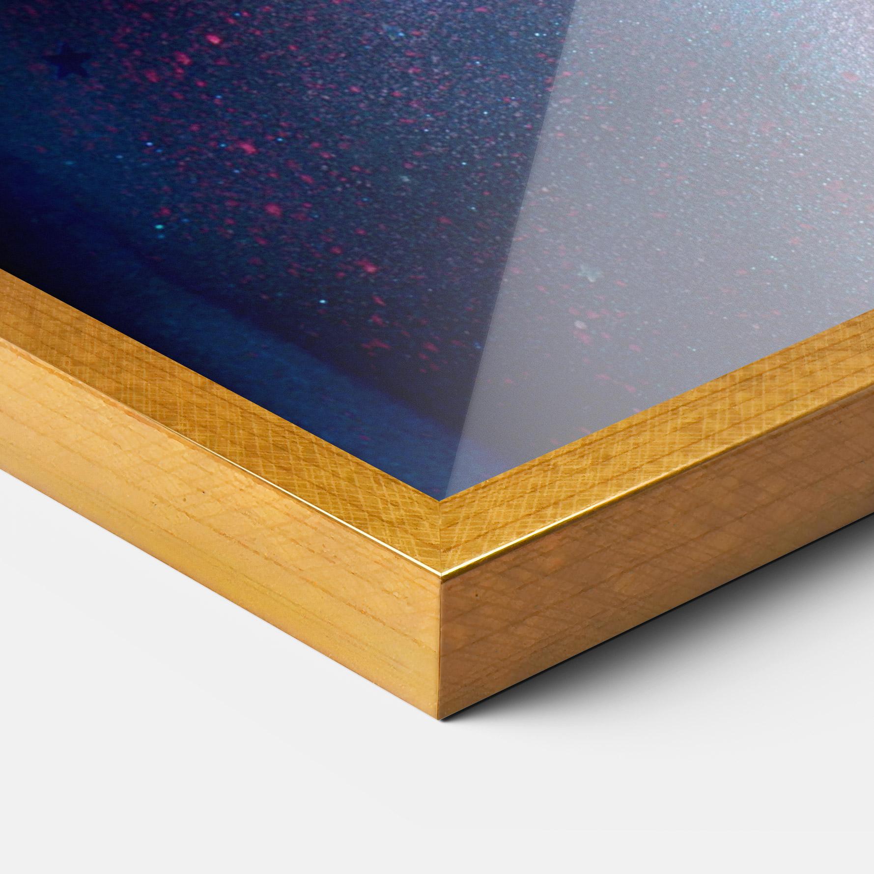 Рамкиран постер Galaxy Hair Girl mockup 3