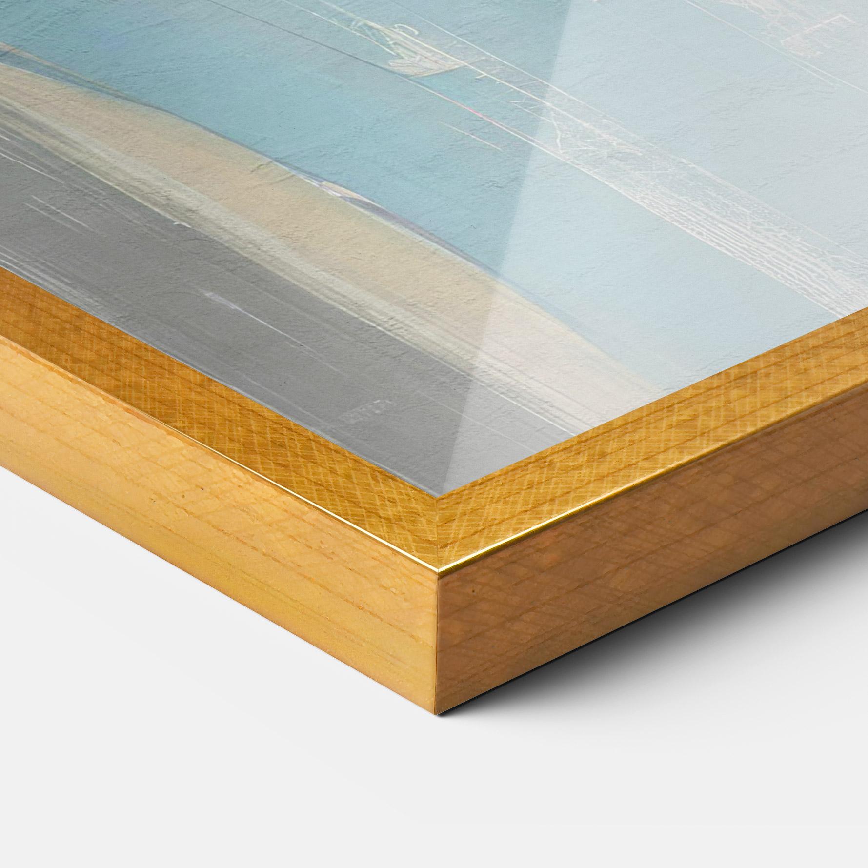 Рамкиран постер White Blue Makeup mockup 3