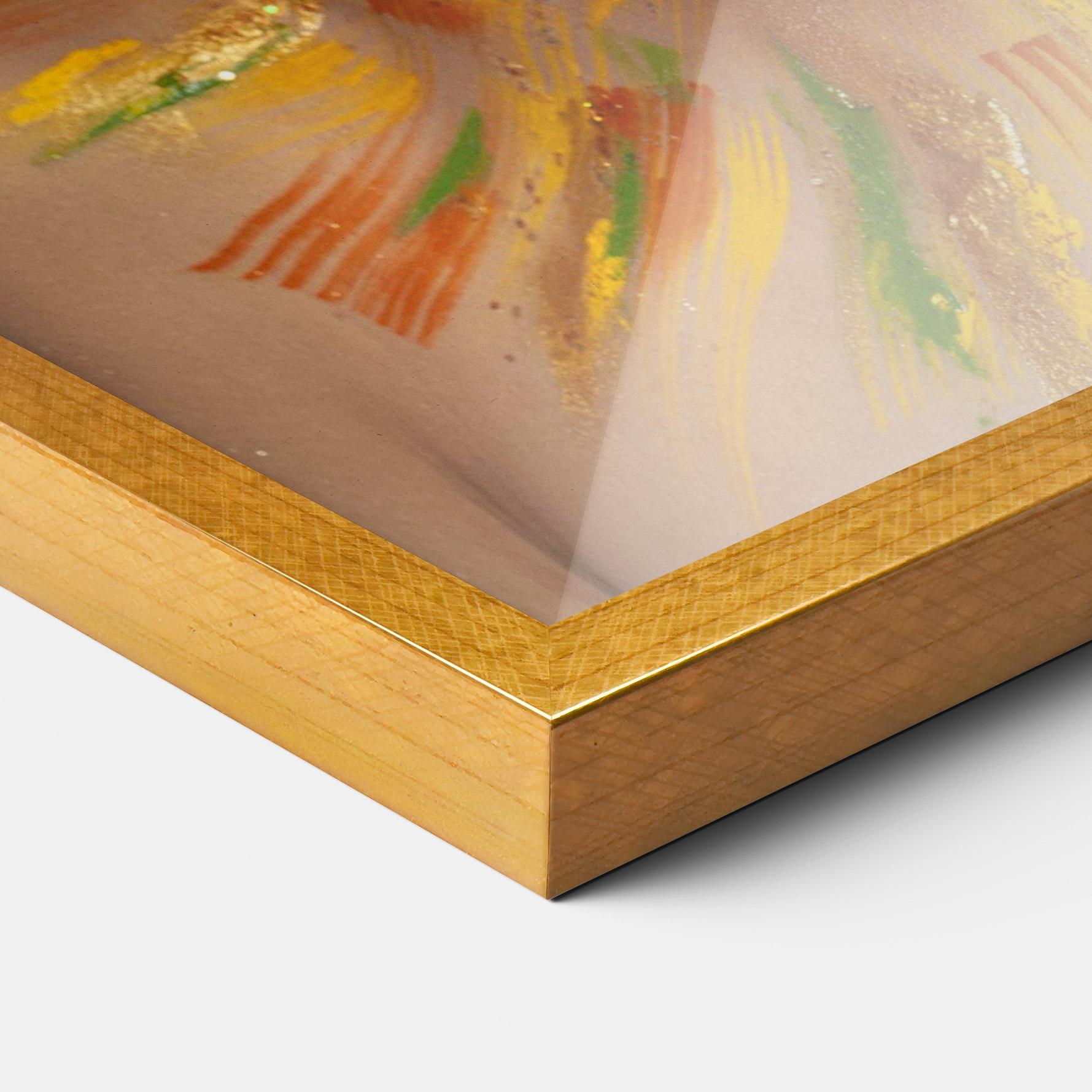 Рамкиран постер Yellow Butterfly Makeup mockup 3