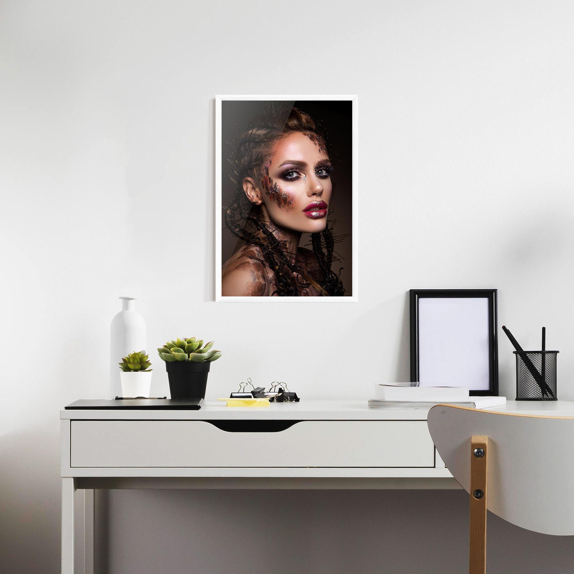 Рамкиран постер Purple Eyelashes mockup 7