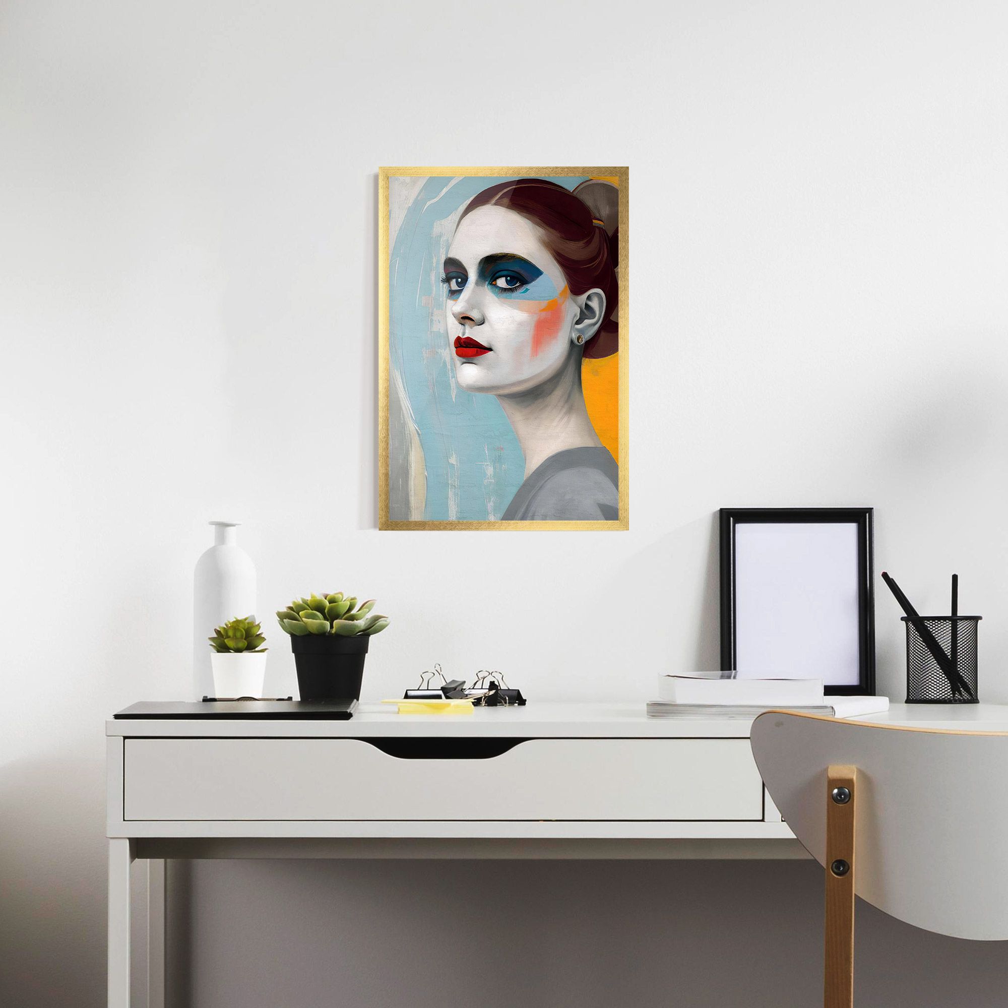 White Blue Makeup mockup 7