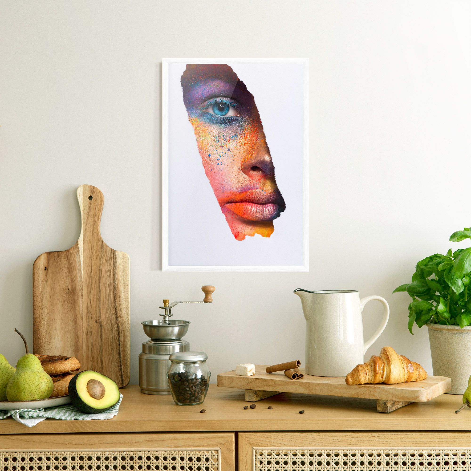 Blue Eyelashes Makeup mockup 8