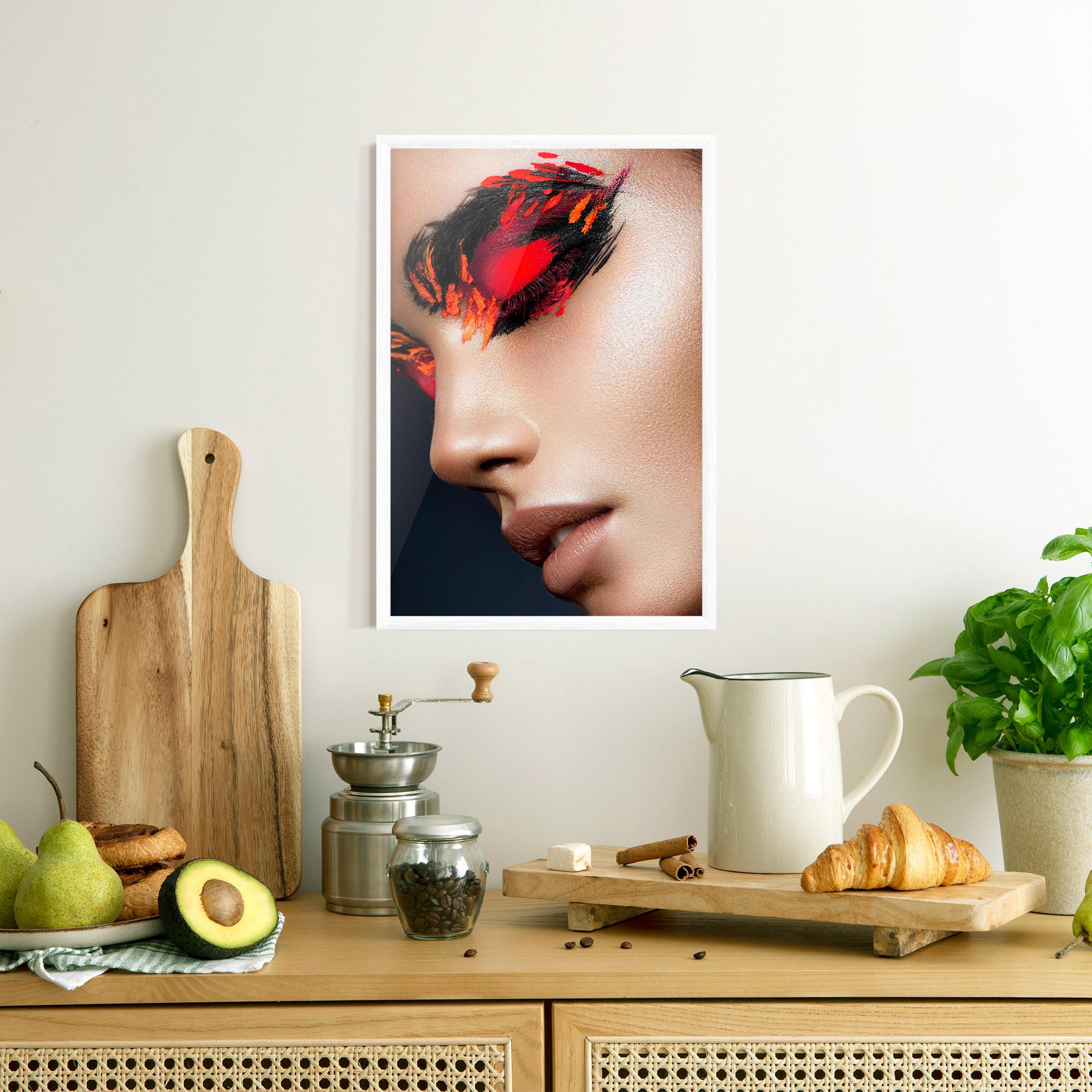 Рамкиран постер Fire Make Up mockup 8