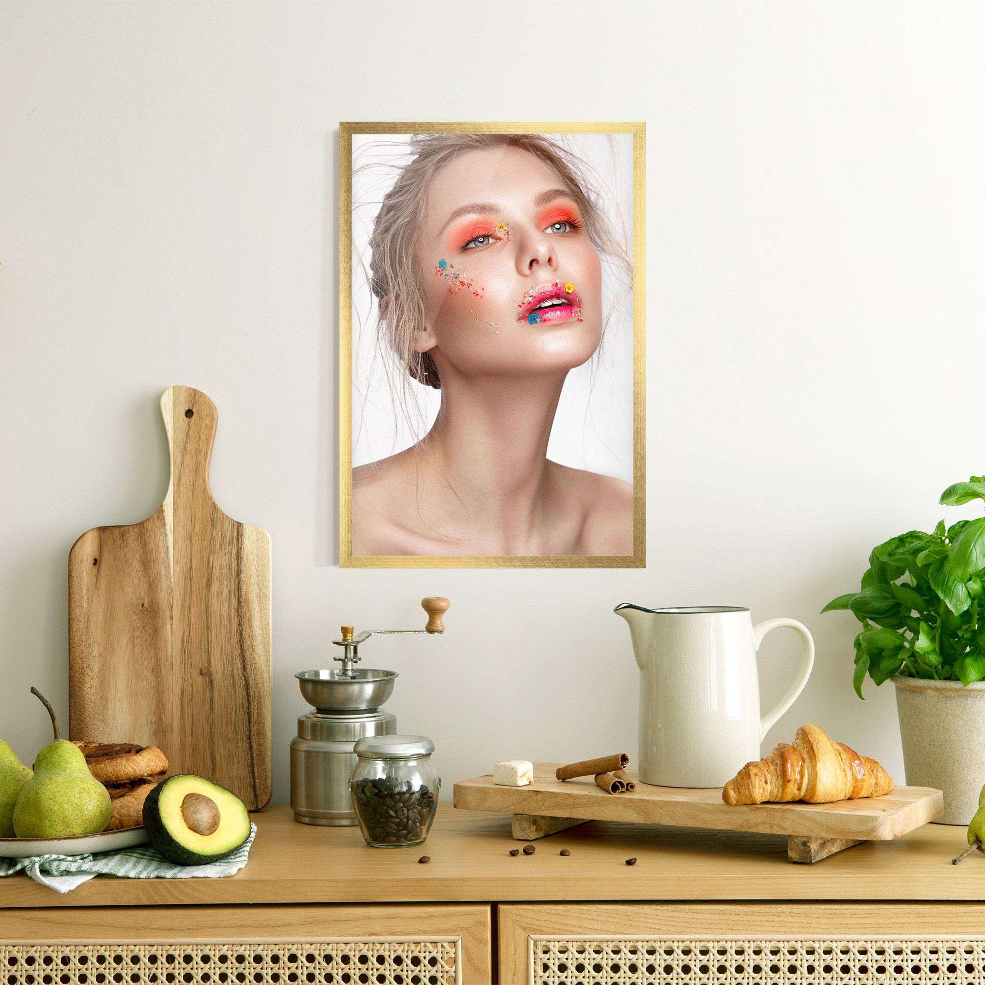 Lips Flower mockup 8