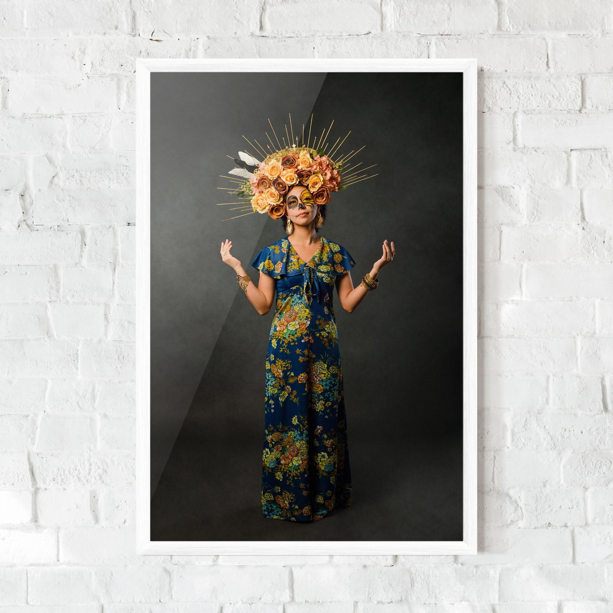 Рамкиран постер Sugar Skull Makeup mockup 0