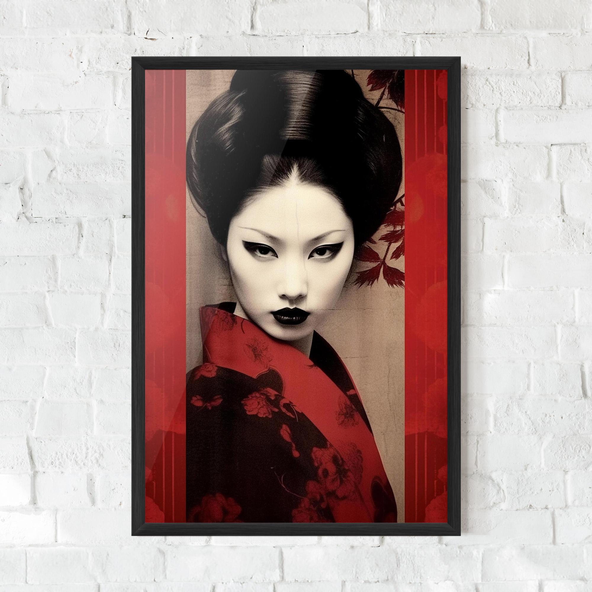 Рамкиран постер Black Asiatic Makeup mockup 0