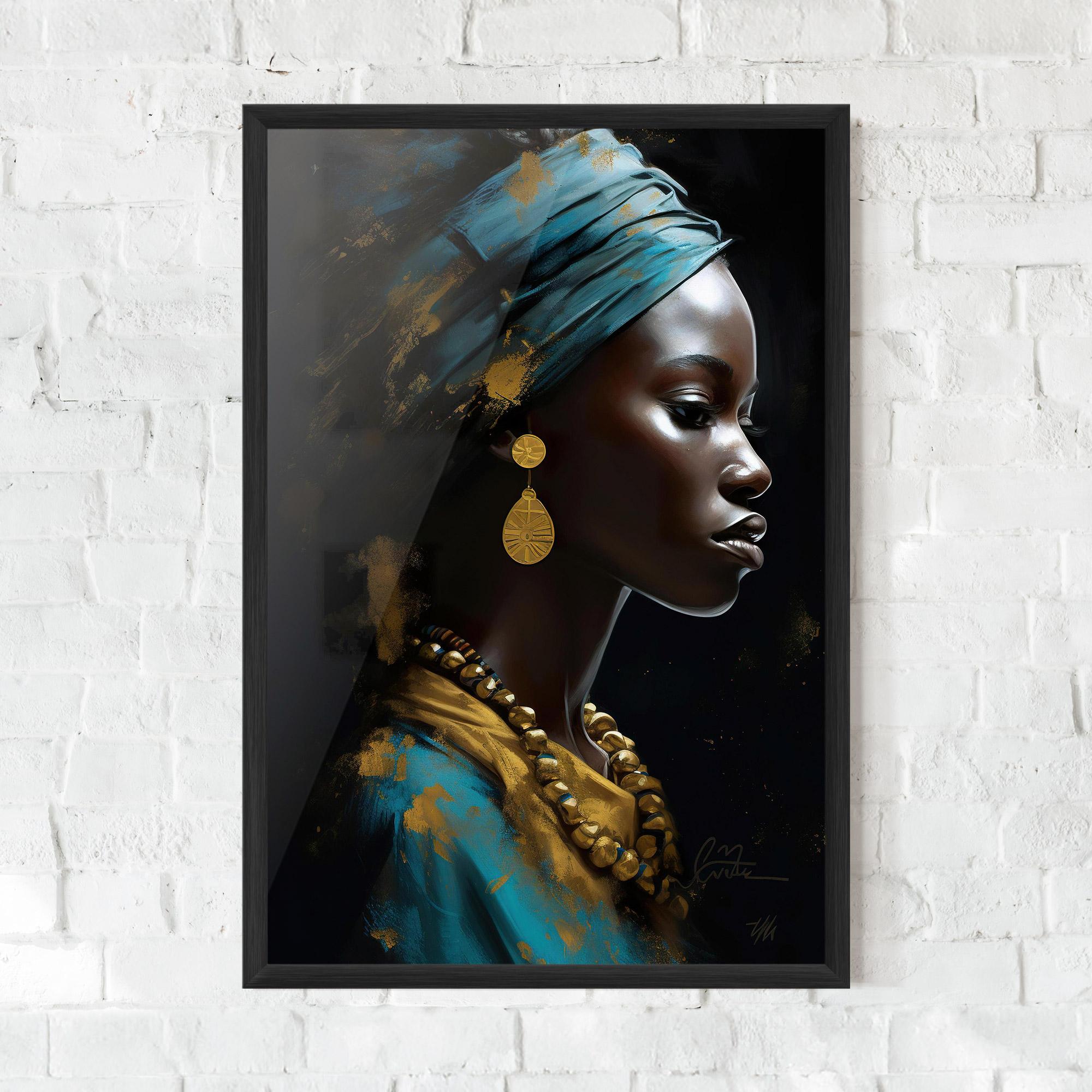 Рамкиран постер Blue Turban mockup 0