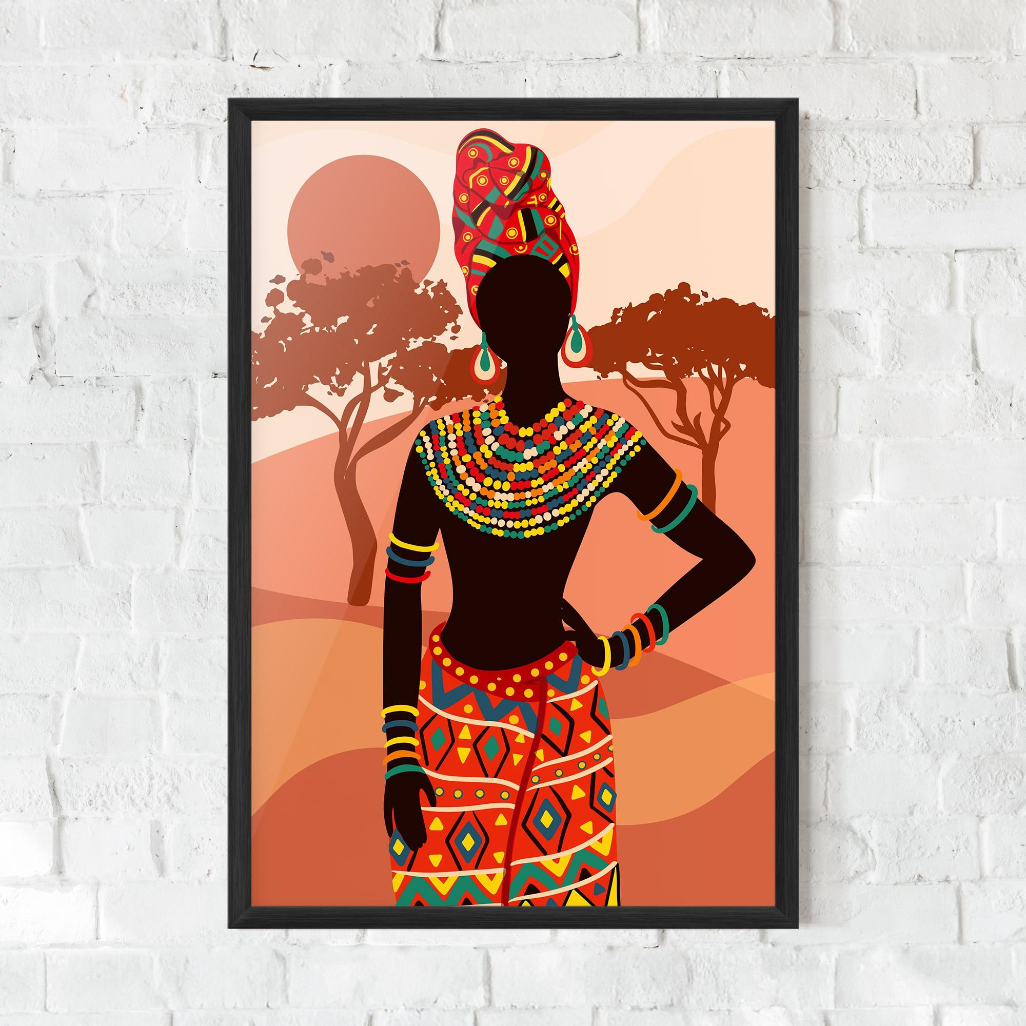 Рамкиран постер Traditional Clothes mockup 0