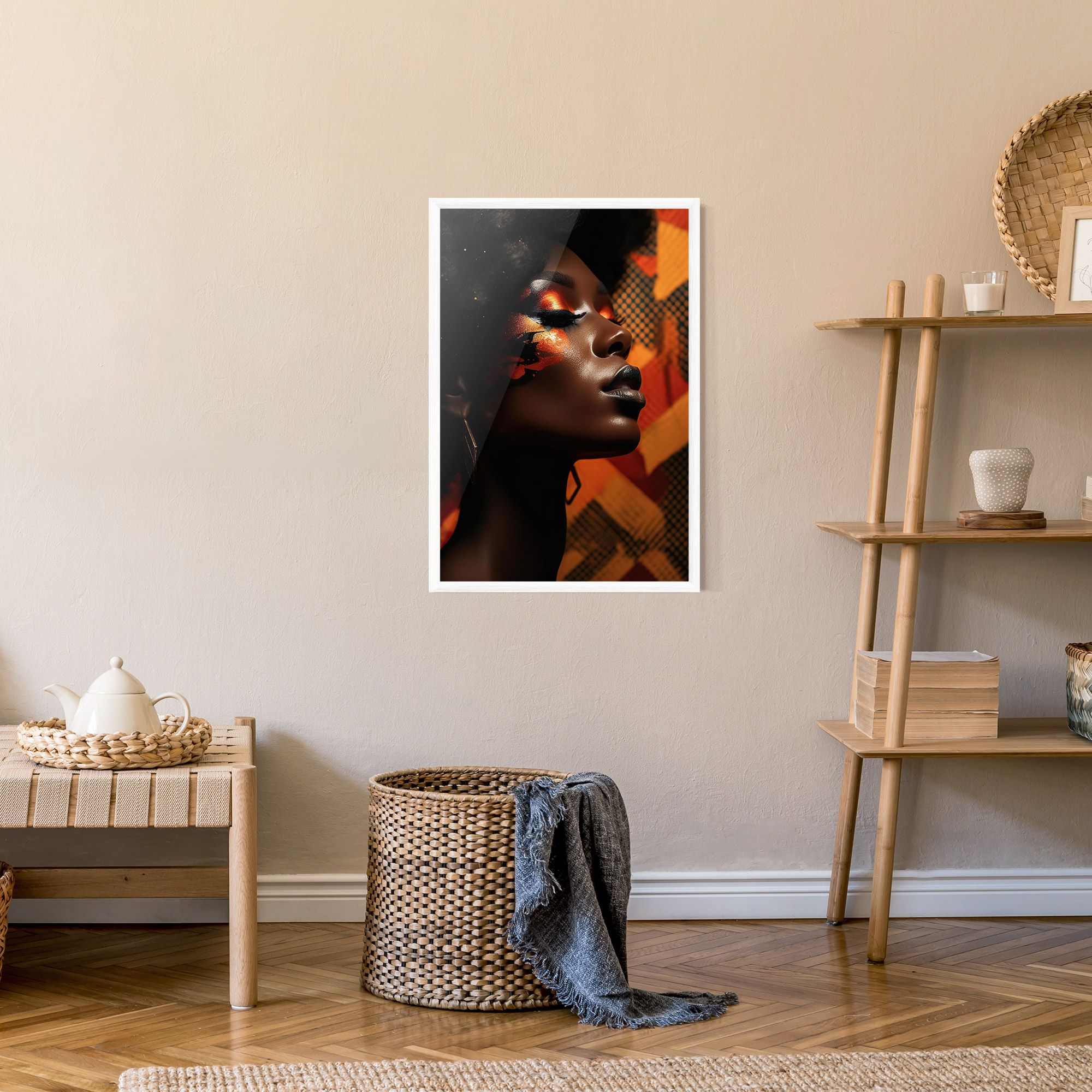 Orange African Makeup mockup 9