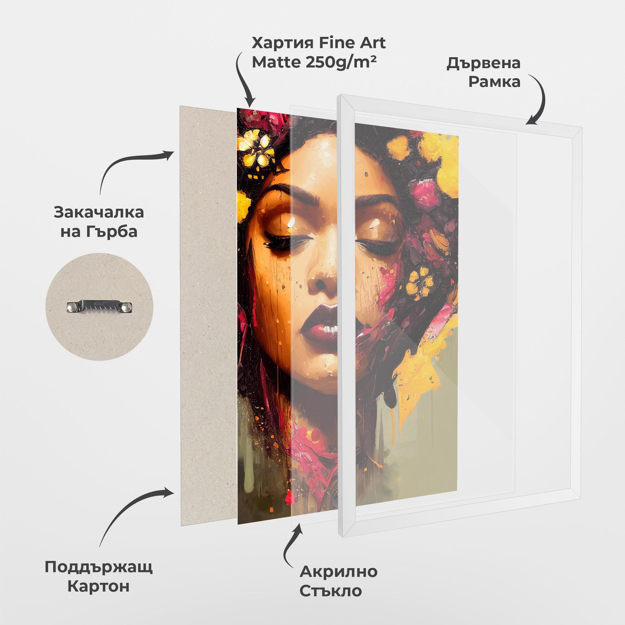 Рамкиран постер Ebony Woman mockup 1