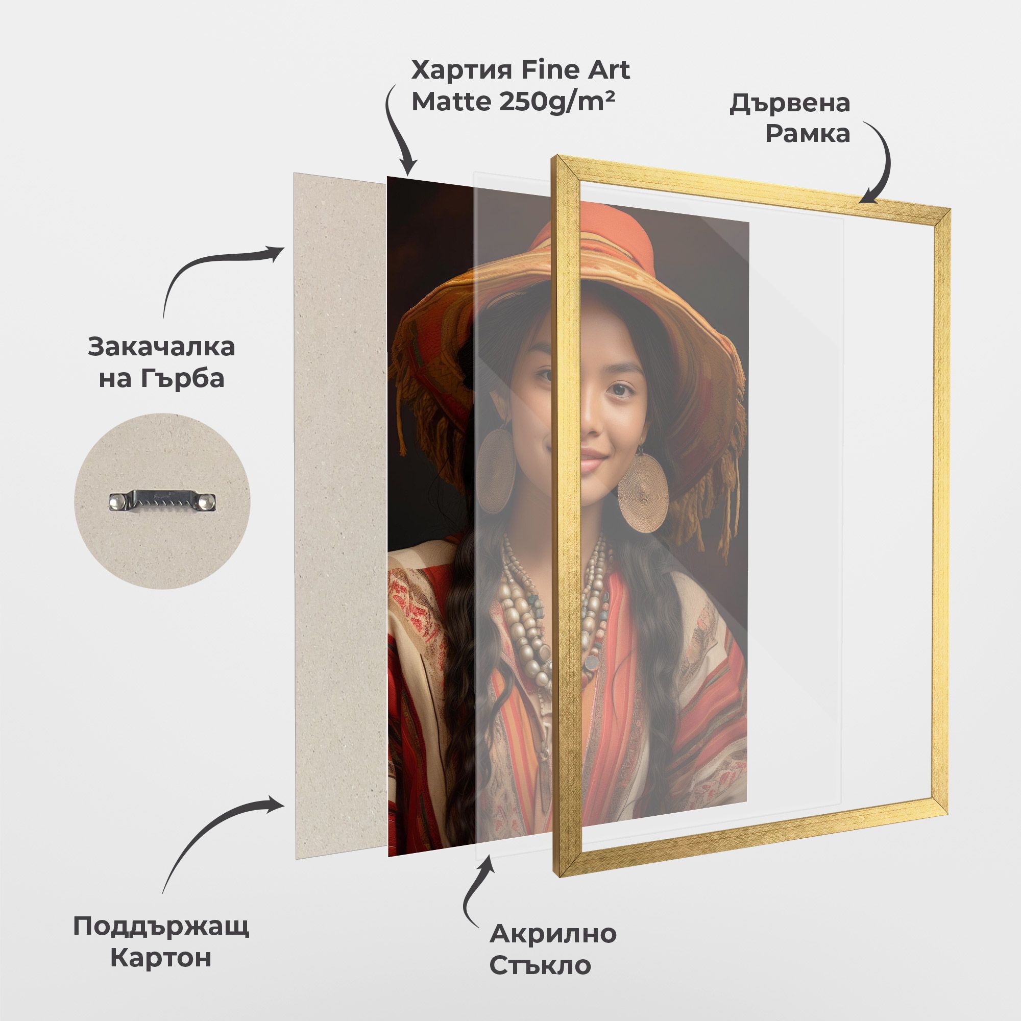 Colorful Earrings And Hat mockup 1