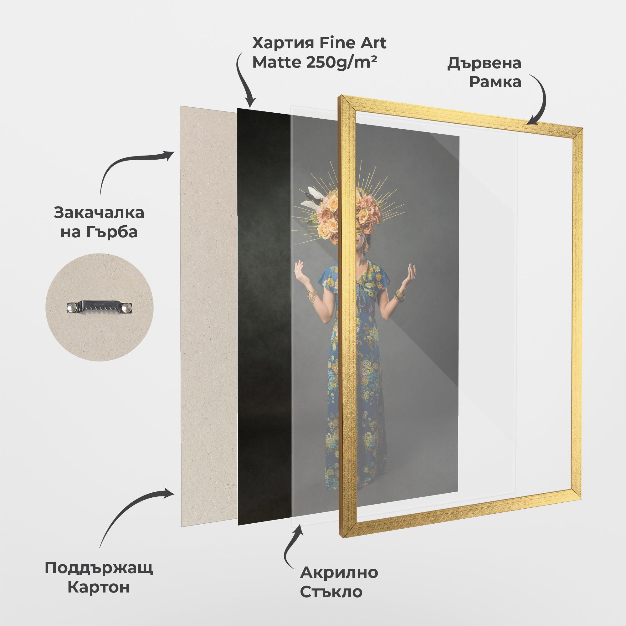 Рамкиран постер Sugar Skull Makeup mockup 1