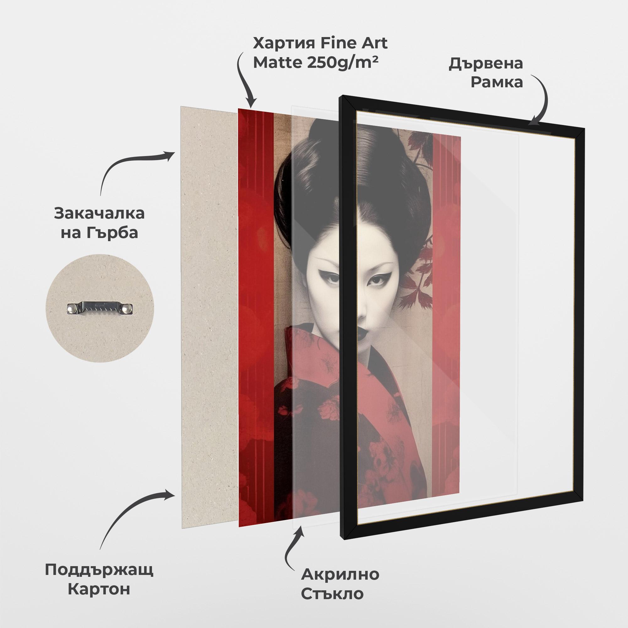 Рамкиран постер Black Asiatic Makeup mockup 1