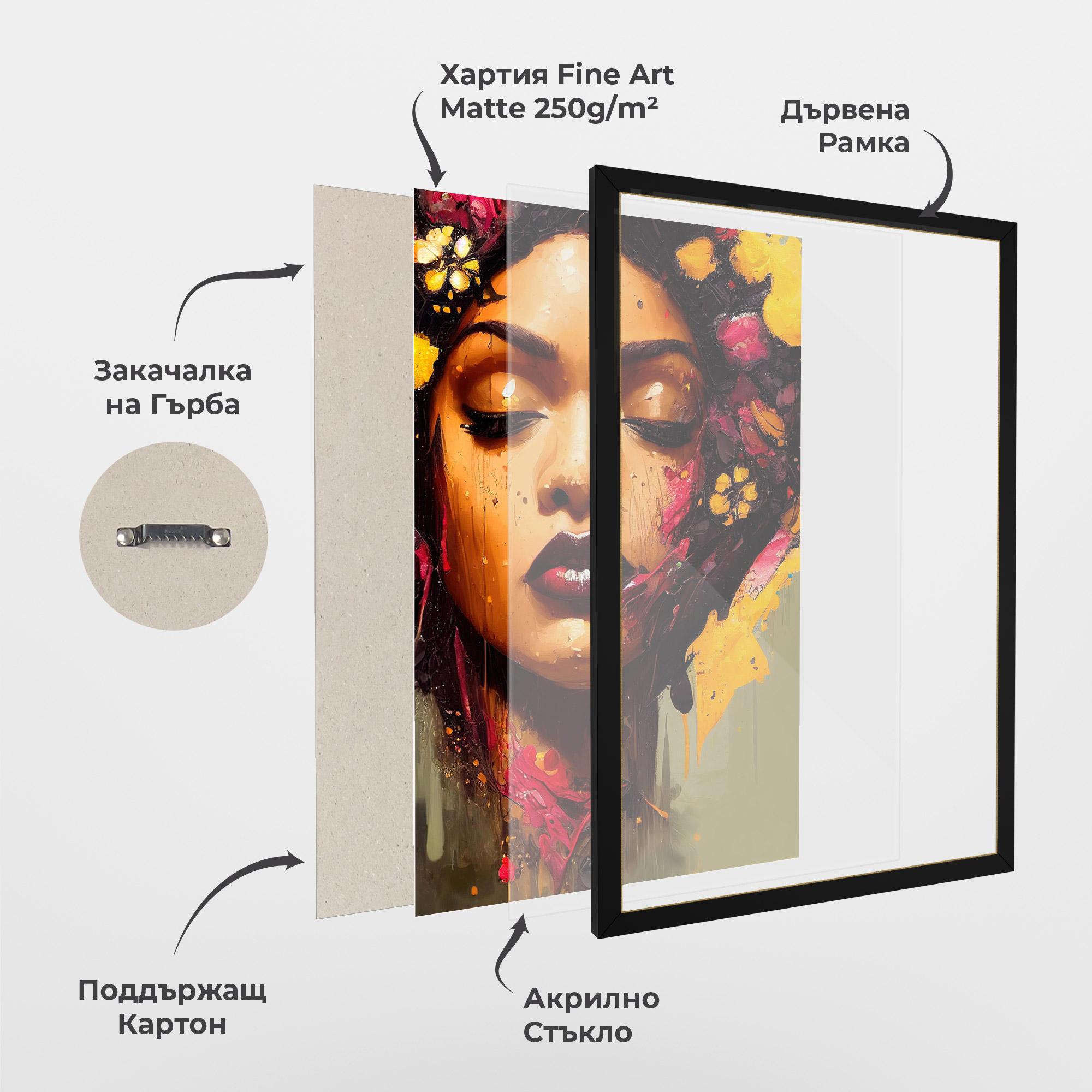 Рамкиран постер Ebony Woman mockup 1