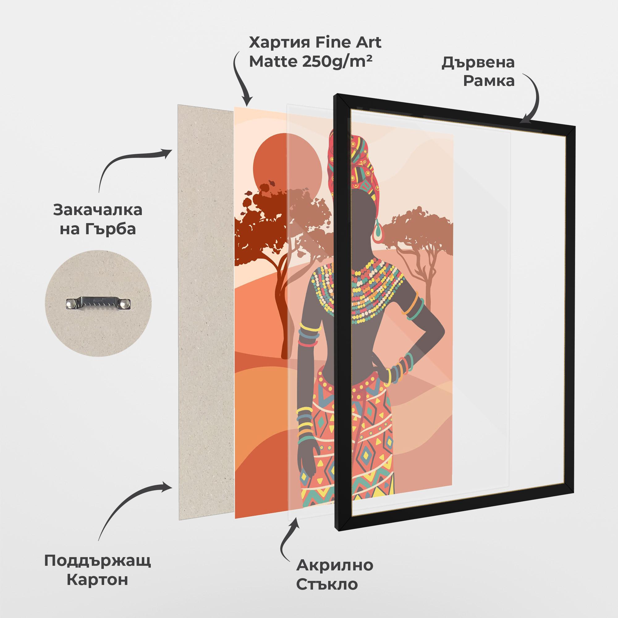 Рамкиран постер Traditional Clothes mockup 1