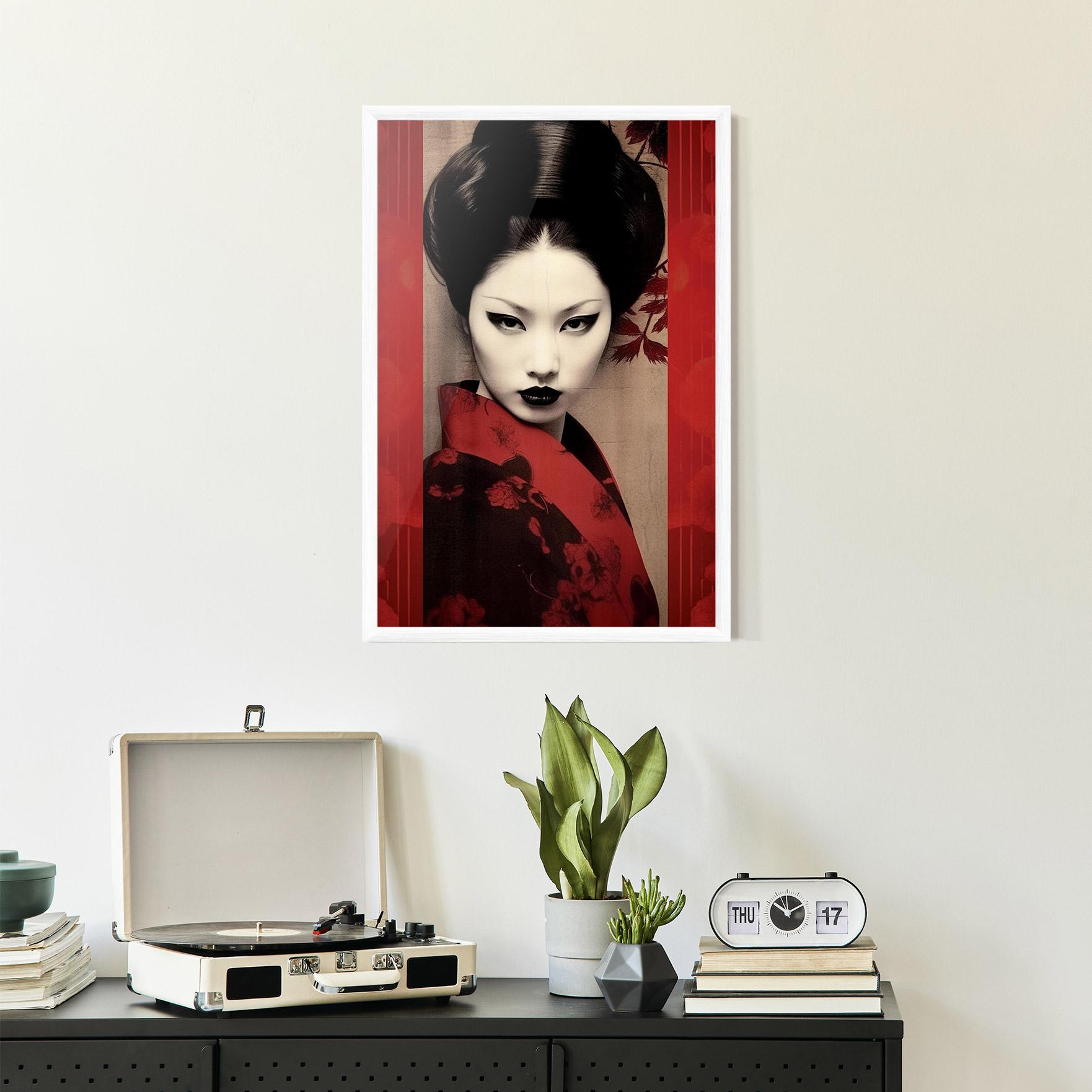 Рамкиран постер Black Asiatic Makeup mockup 2