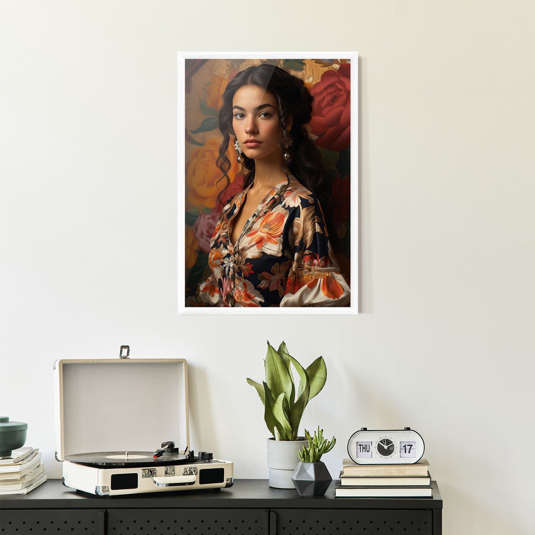 Floral Dress Lady mockup 2