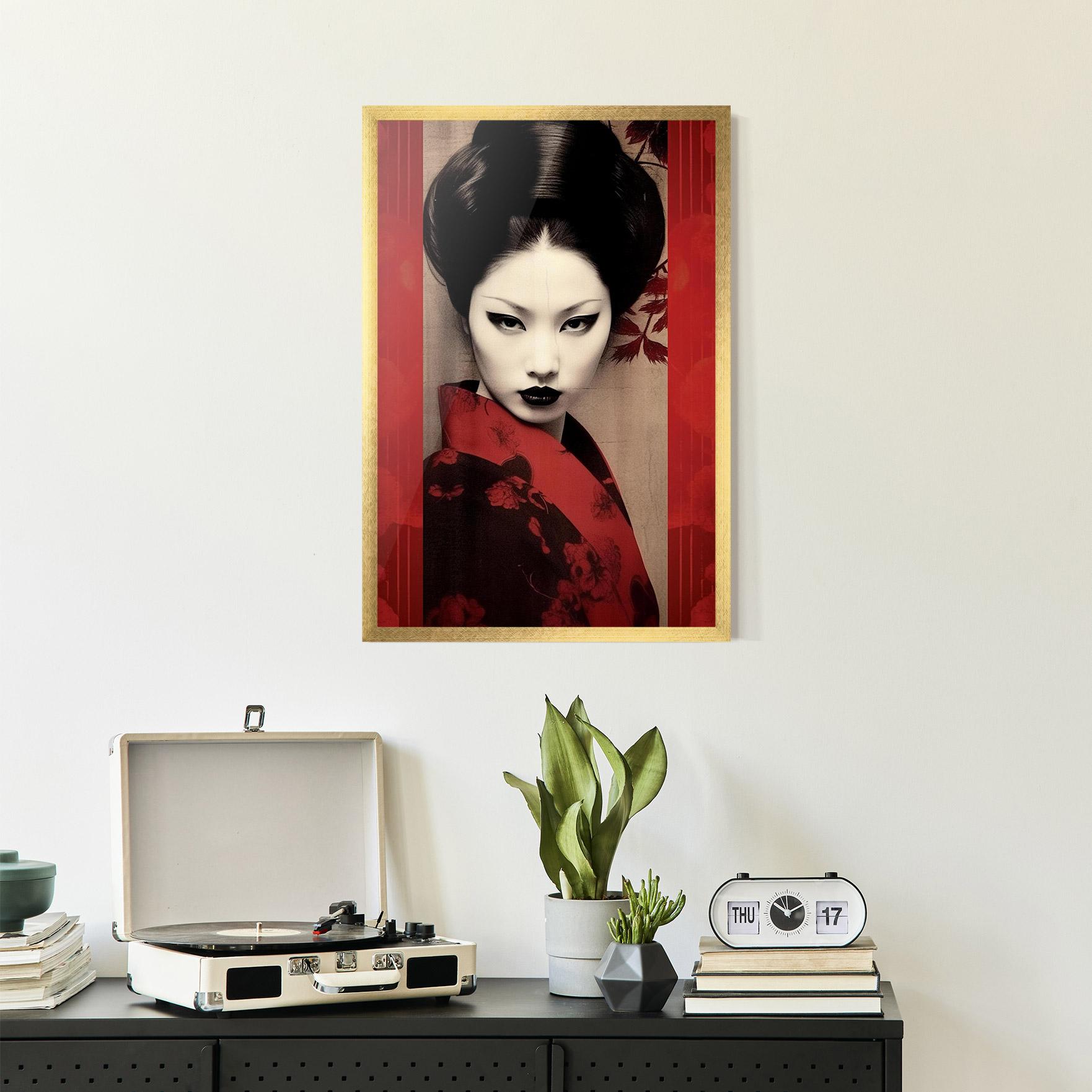 Рамкиран постер Black Asiatic Makeup mockup 2