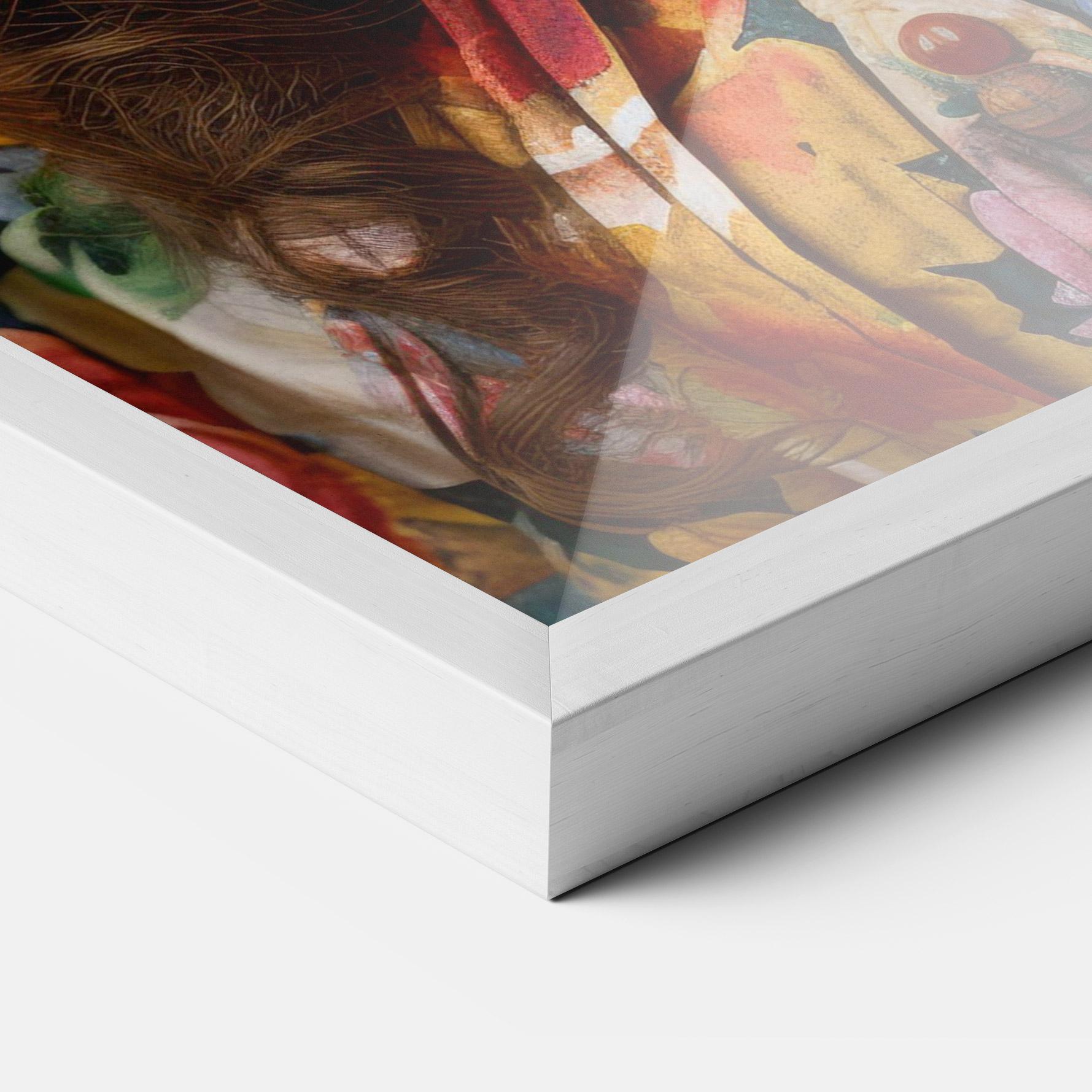 Рамкиран постер Floral Dress Long Hair mockup 3