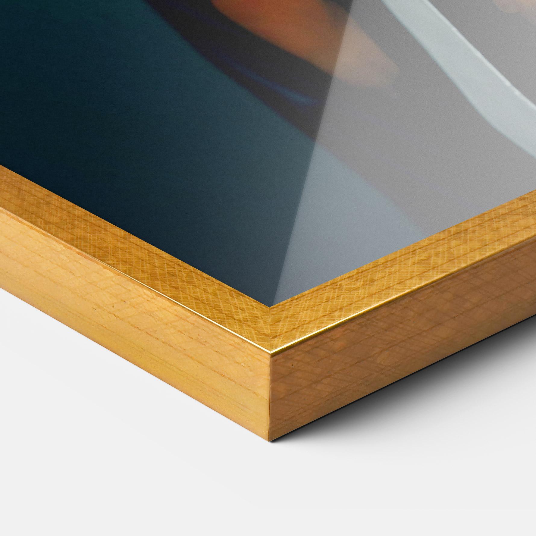 Рамкиран постер Asian Painted Woman mockup 3