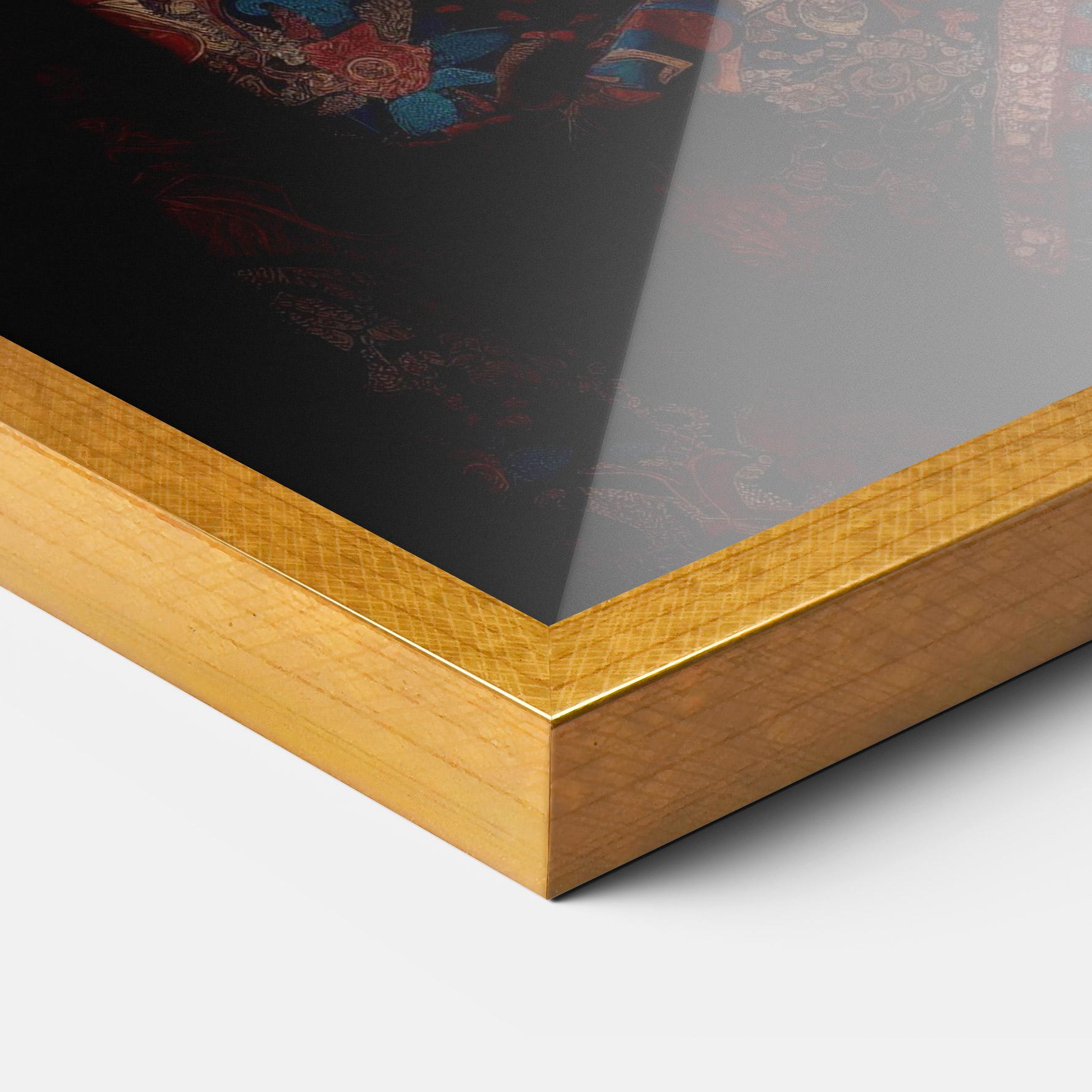 Рамкиран постер Large Afro Head mockup 3