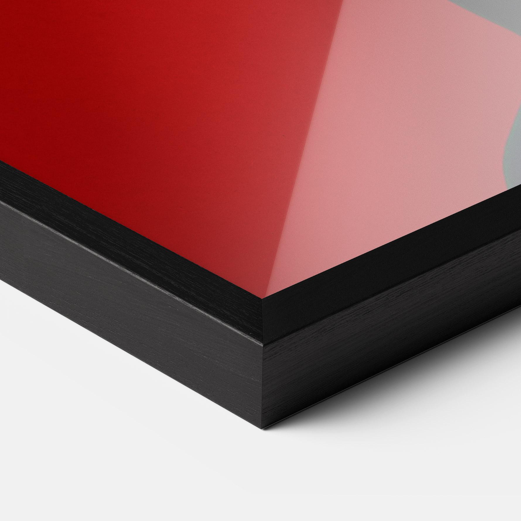 Рамкиран постер Asiatic Red Makeup mockup 3