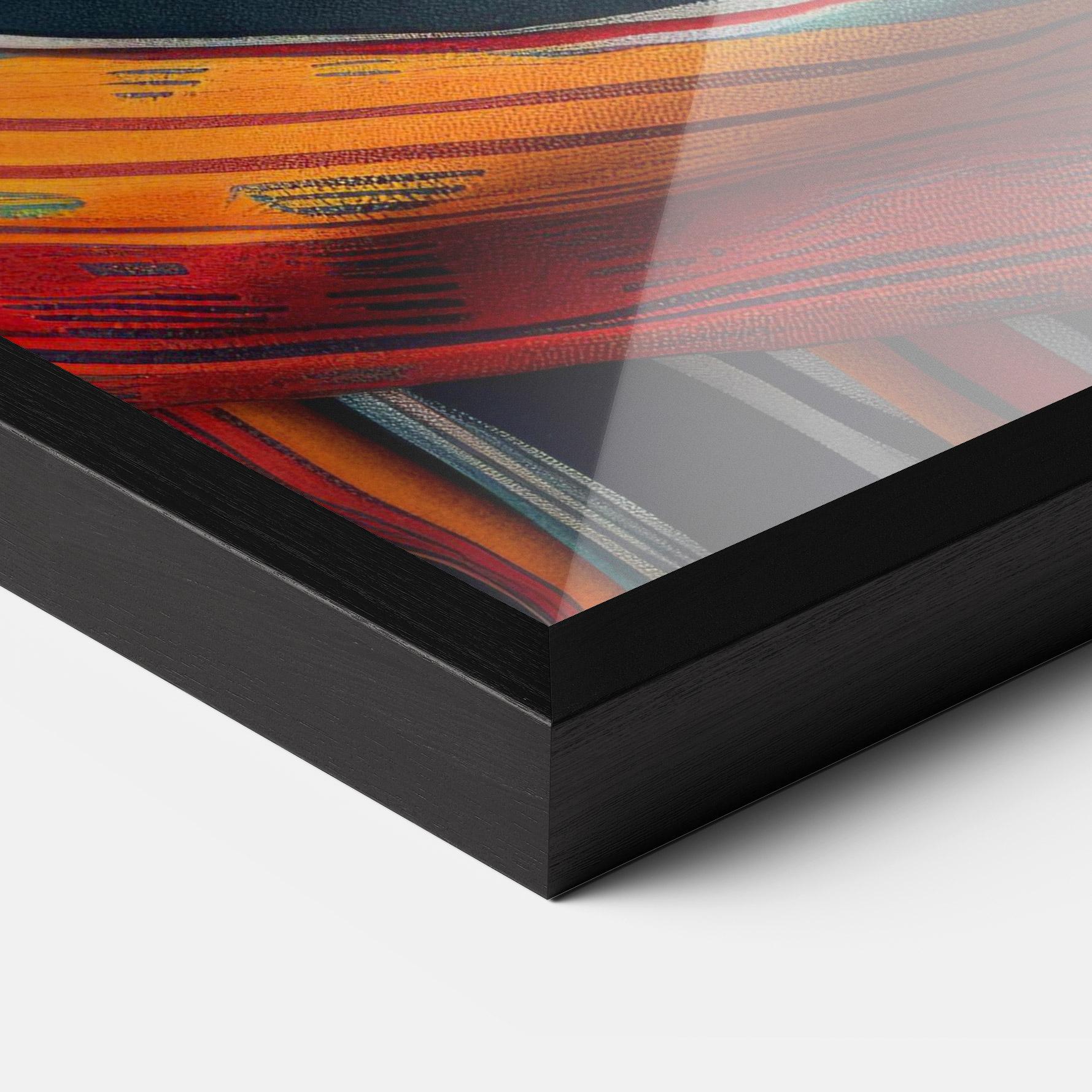 Рамкиран постер Colorful Scarf mockup 3