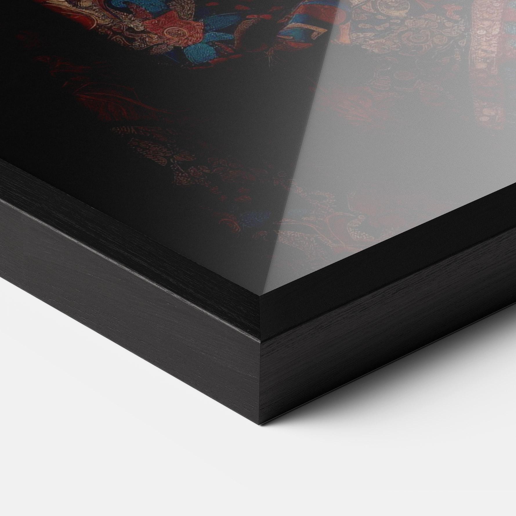 Рамкиран постер Large Afro Head mockup 3