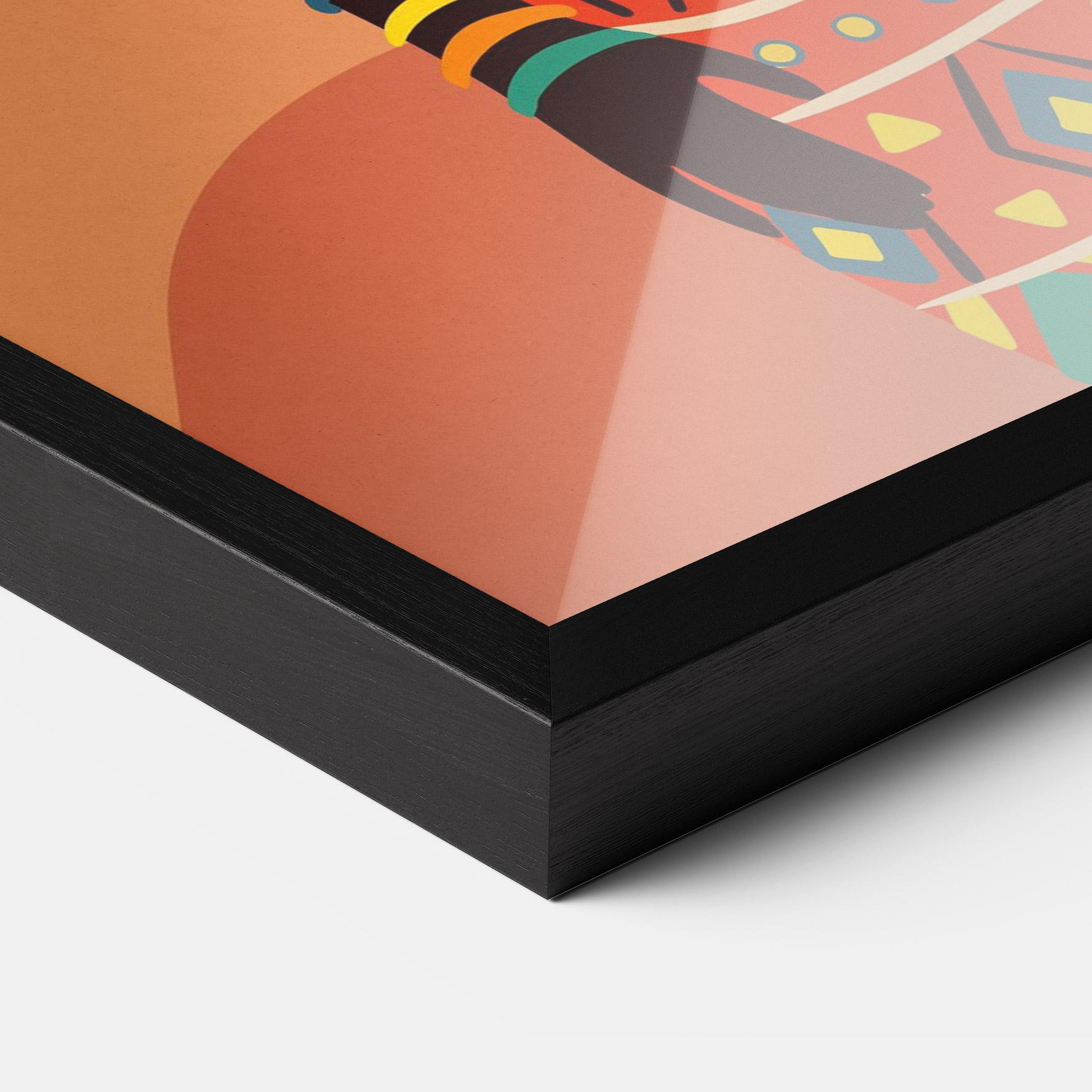 Рамкиран постер Traditional Clothes mockup 3