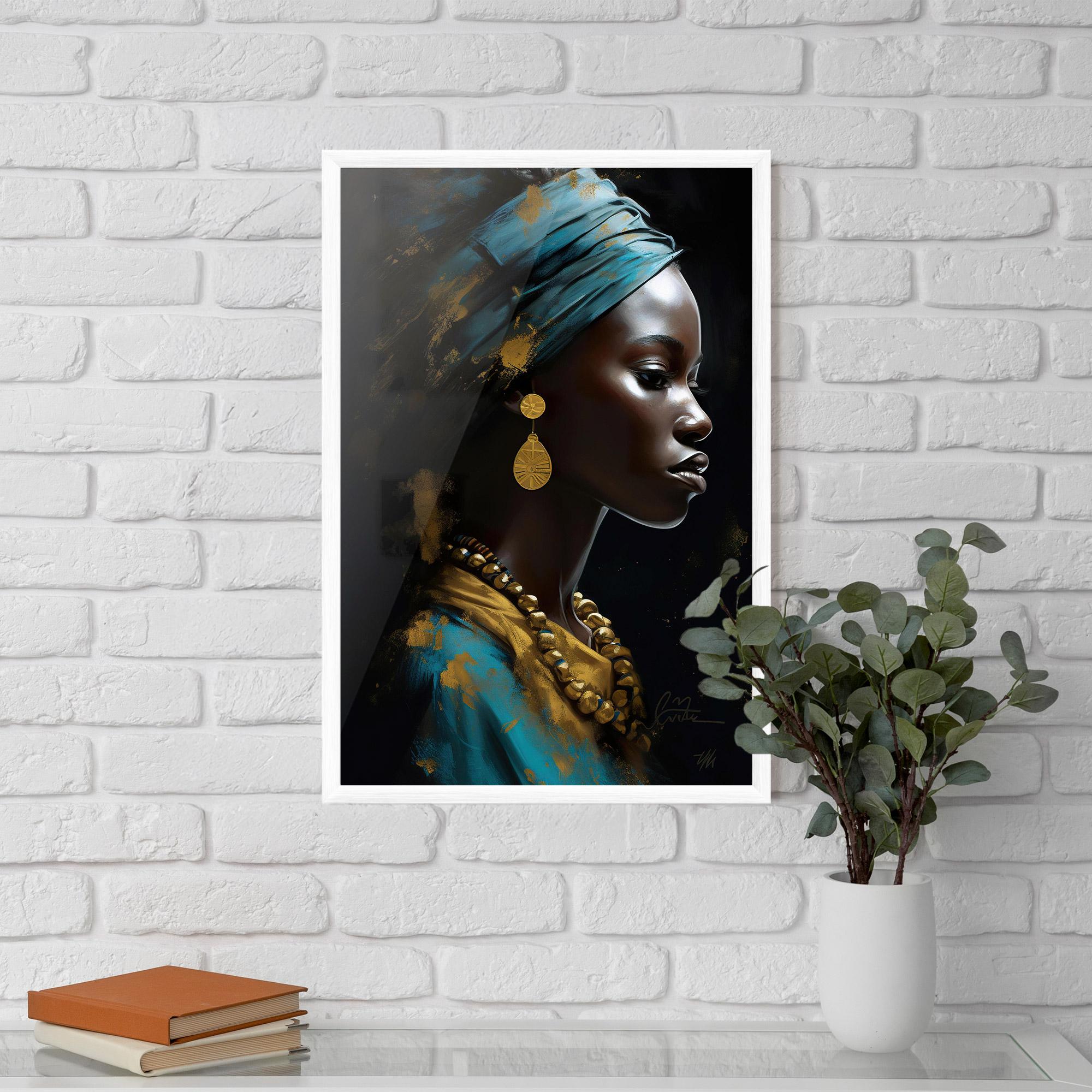 Рамкиран постер Blue Turban mockup 5