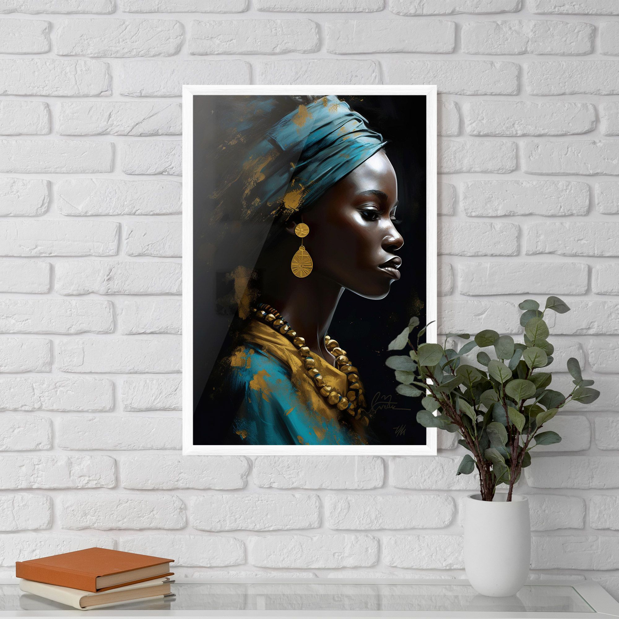 Blue Turban mockup 5