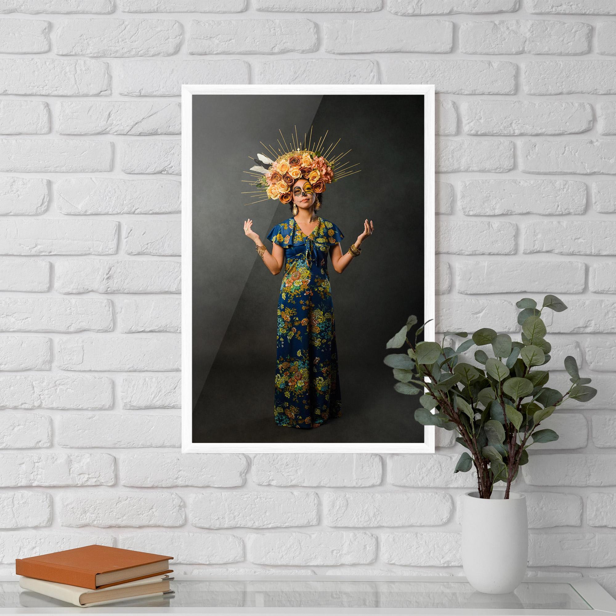 Рамкиран постер Sugar Skull Makeup mockup 5