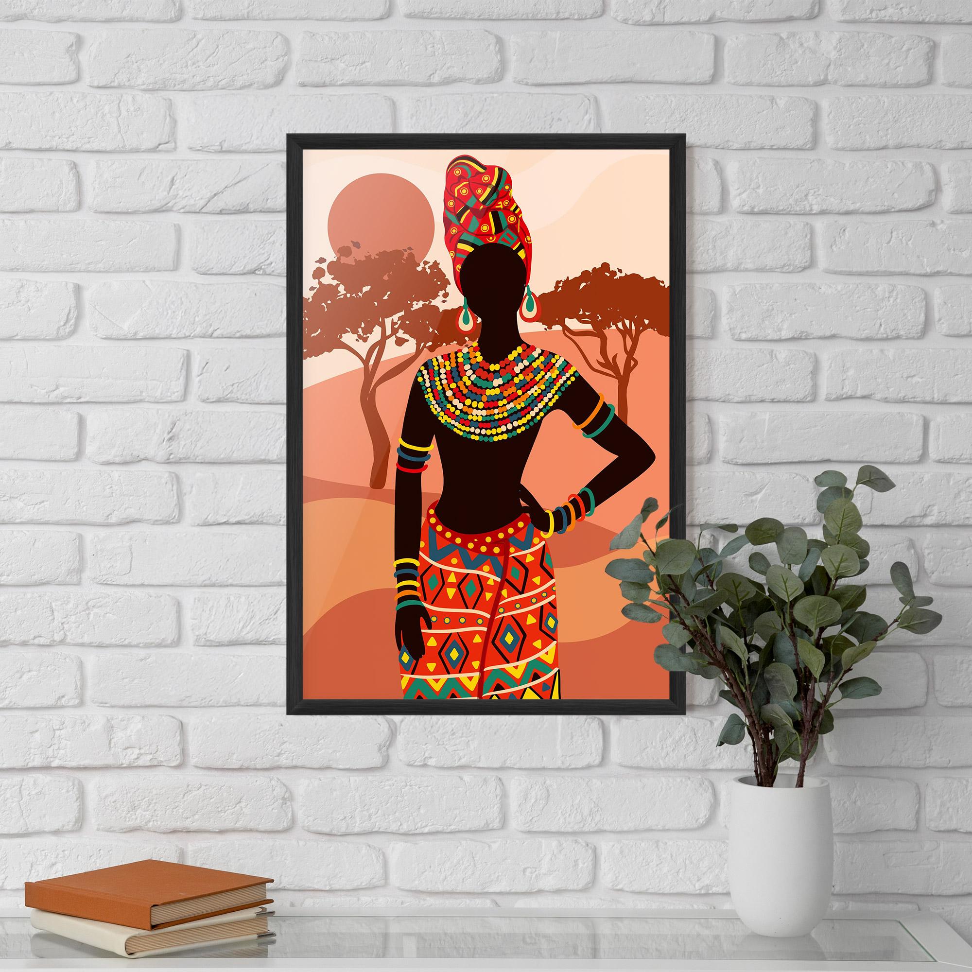 Рамкиран постер Traditional Clothes mockup 5