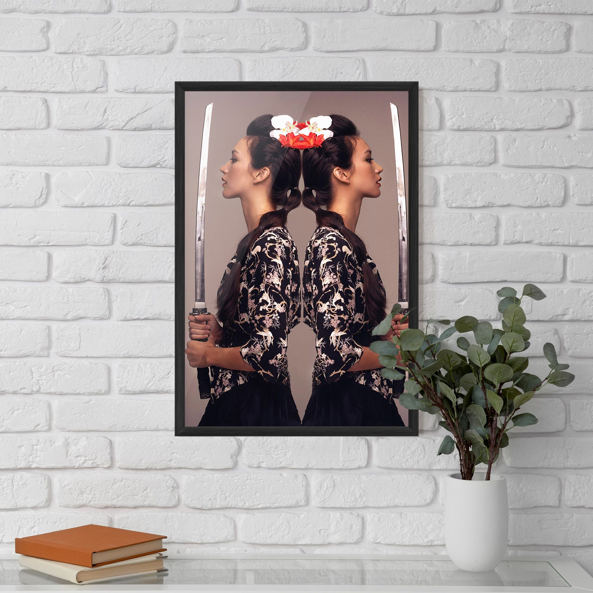Warrior Mirrored Woman mockup 5