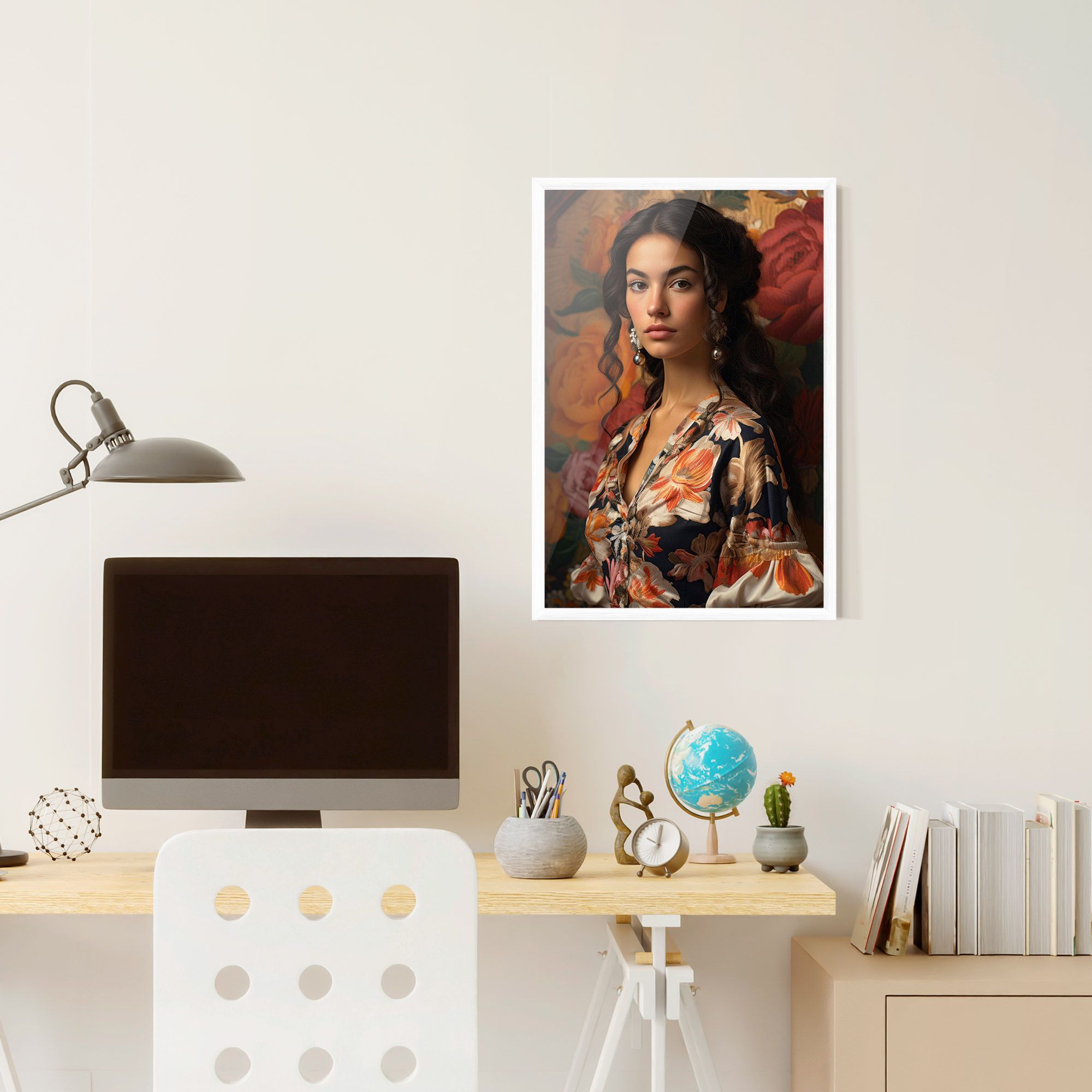 Floral Dress Lady mockup 6