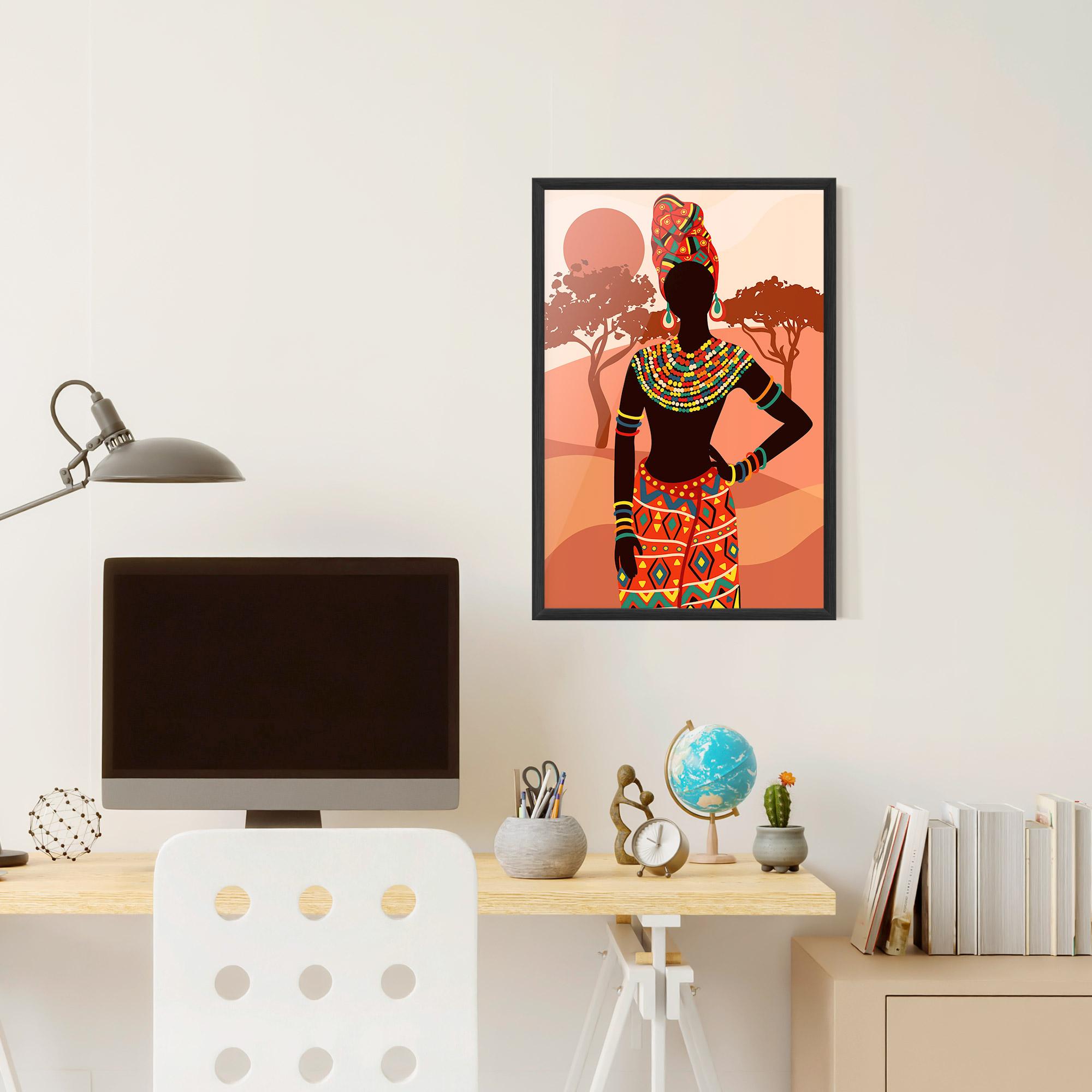 Рамкиран постер Traditional Clothes mockup 6