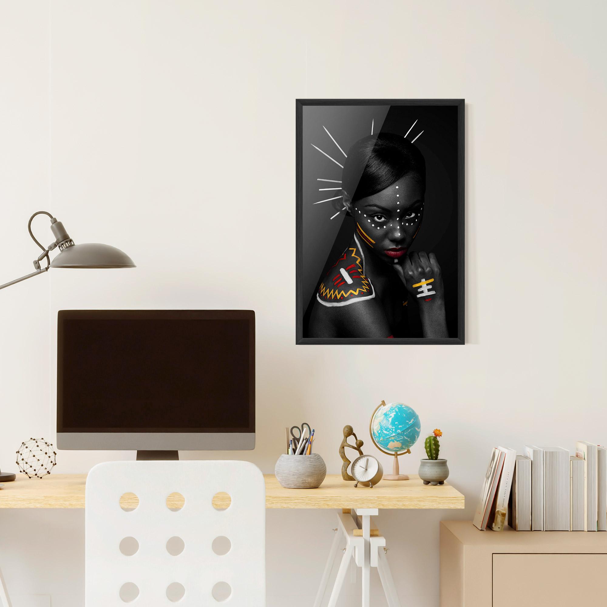 Рамкиран постер Tribal Beauty mockup 6