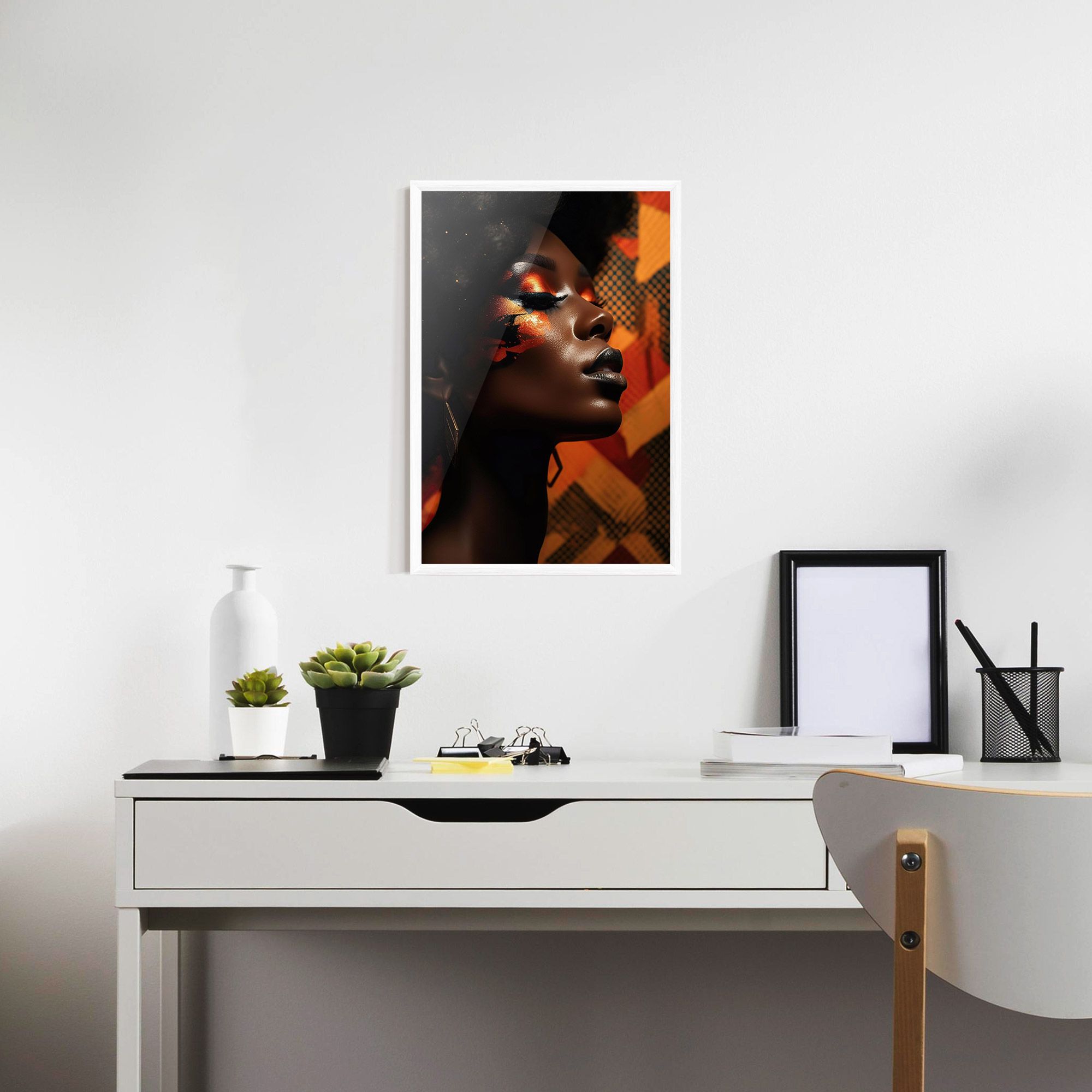 Orange African Makeup mockup 7