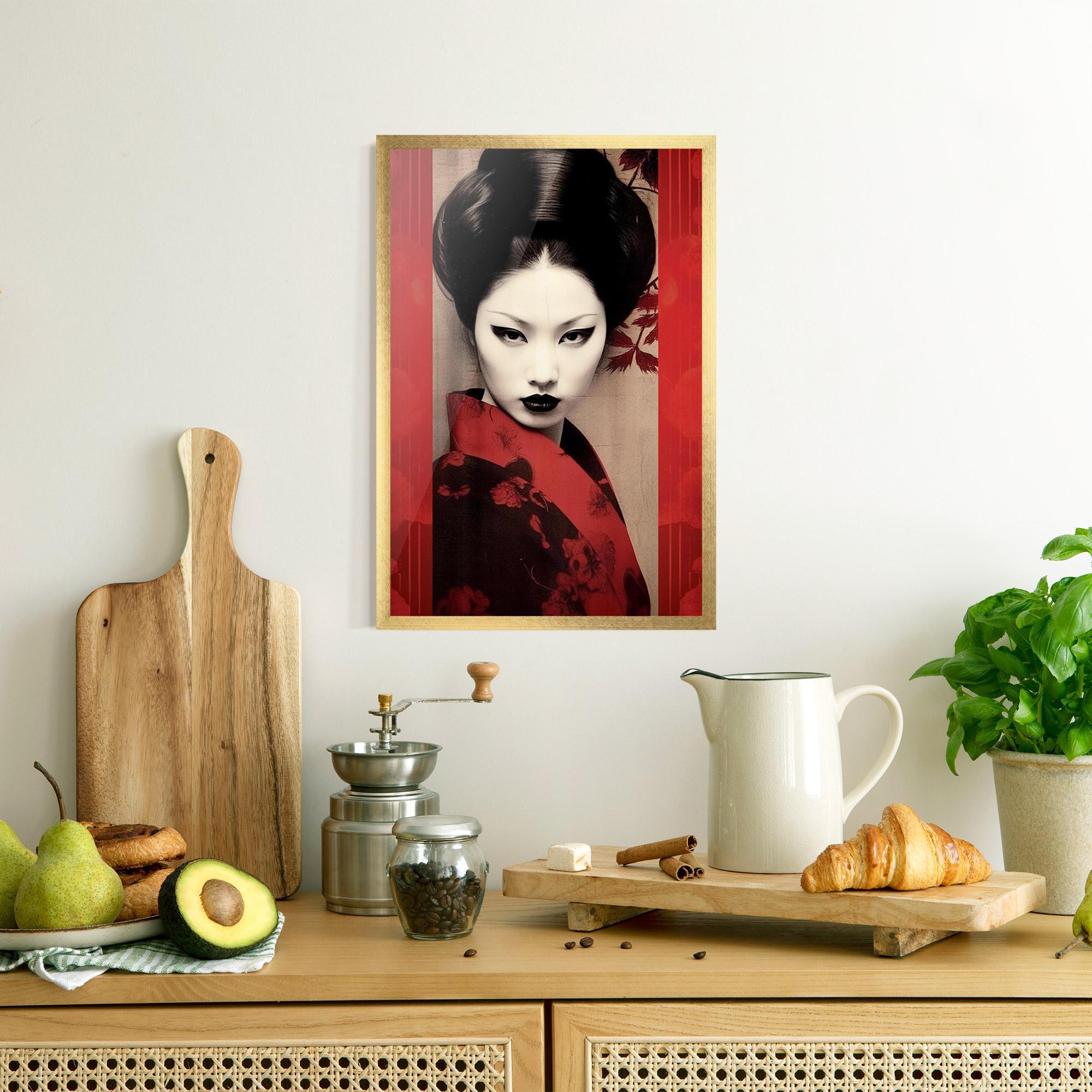 Рамкиран постер Black Asiatic Makeup mockup 8