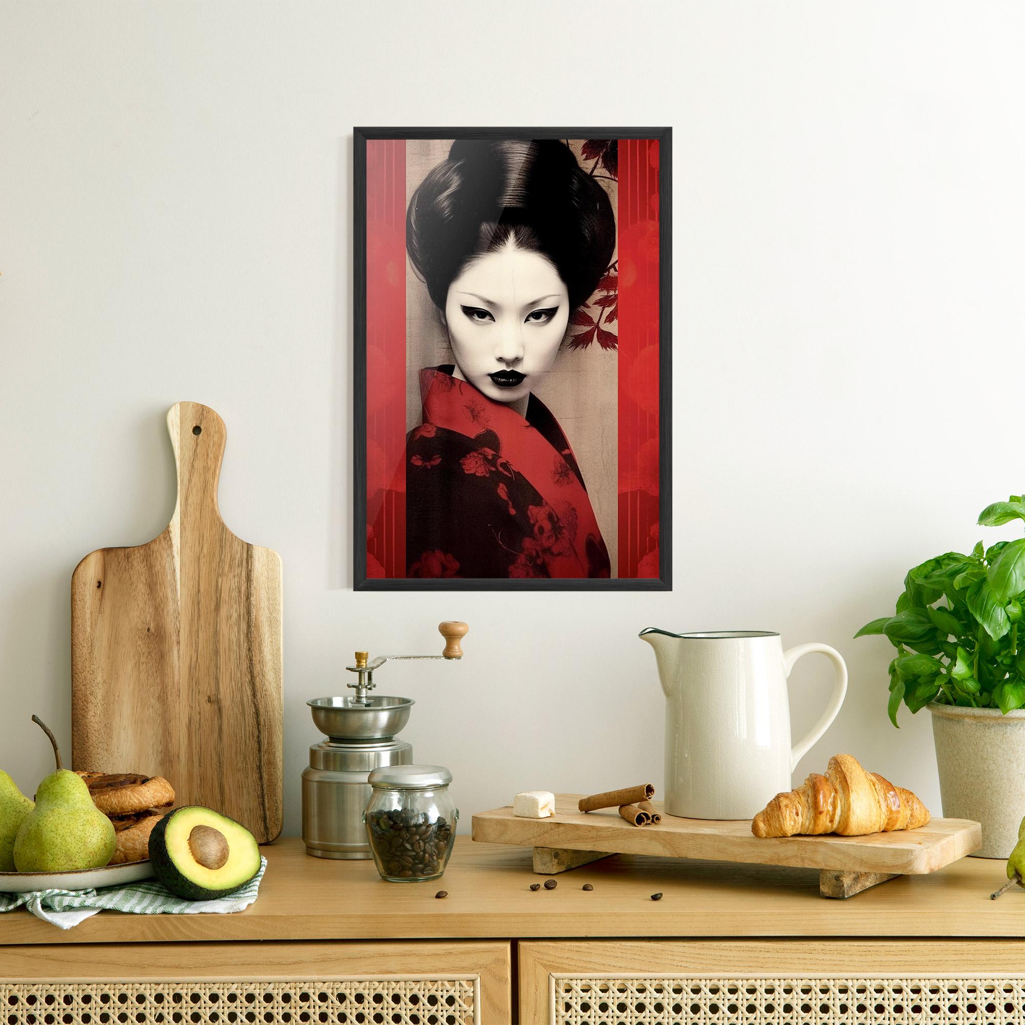 Рамкиран постер Black Asiatic Makeup mockup 8