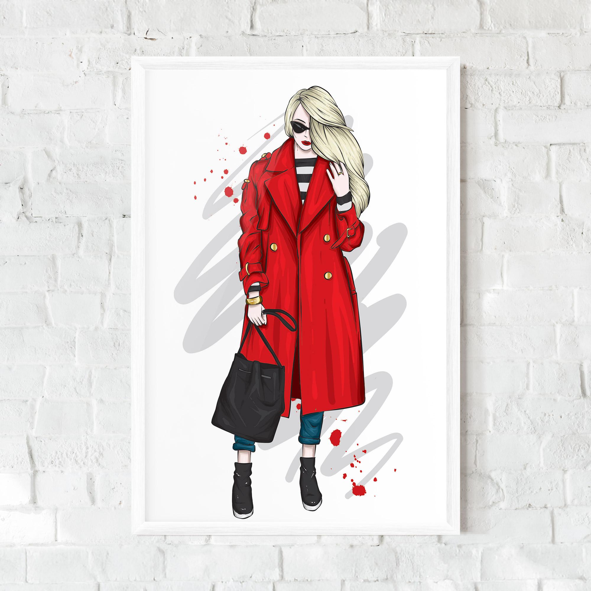 Рамкиран постер Red Coat mockup 0