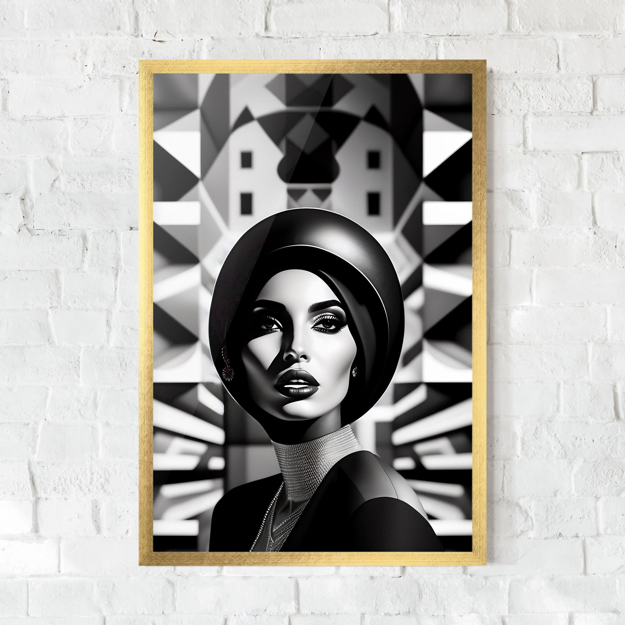 Рамкиран постер Big Black Hat mockup 0