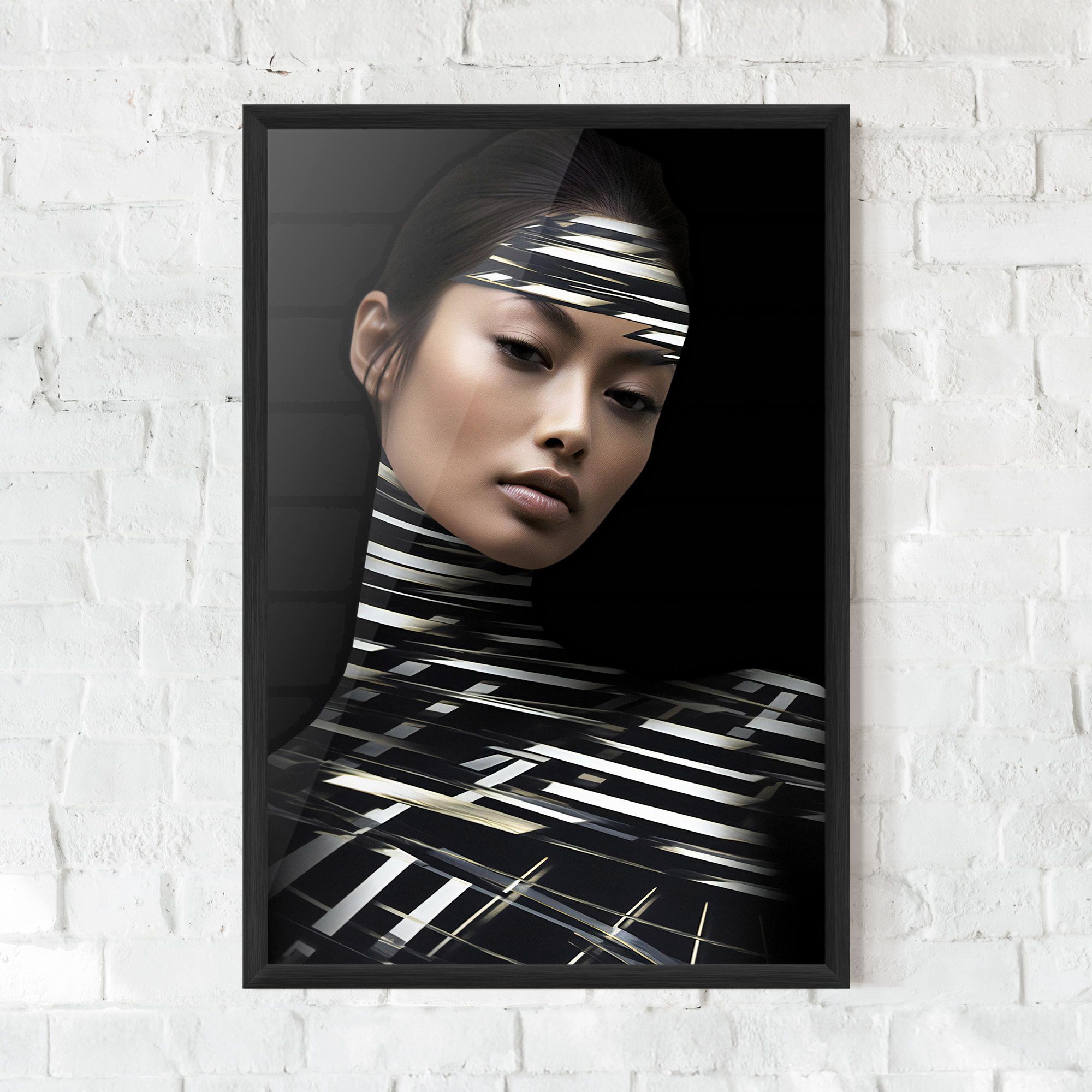 Futuristic Make Up Woman mockup 0