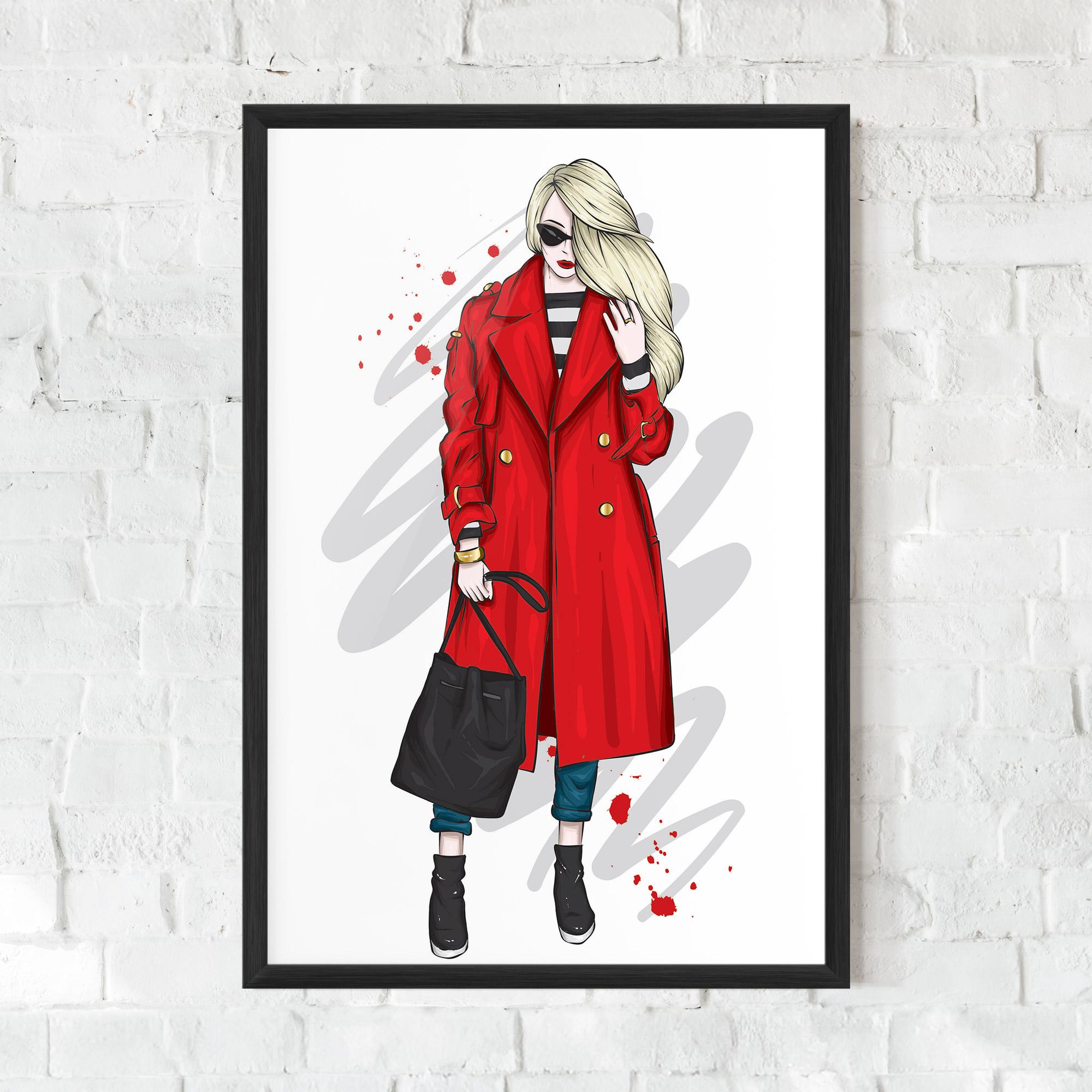 Рамкиран постер Red Coat mockup 0