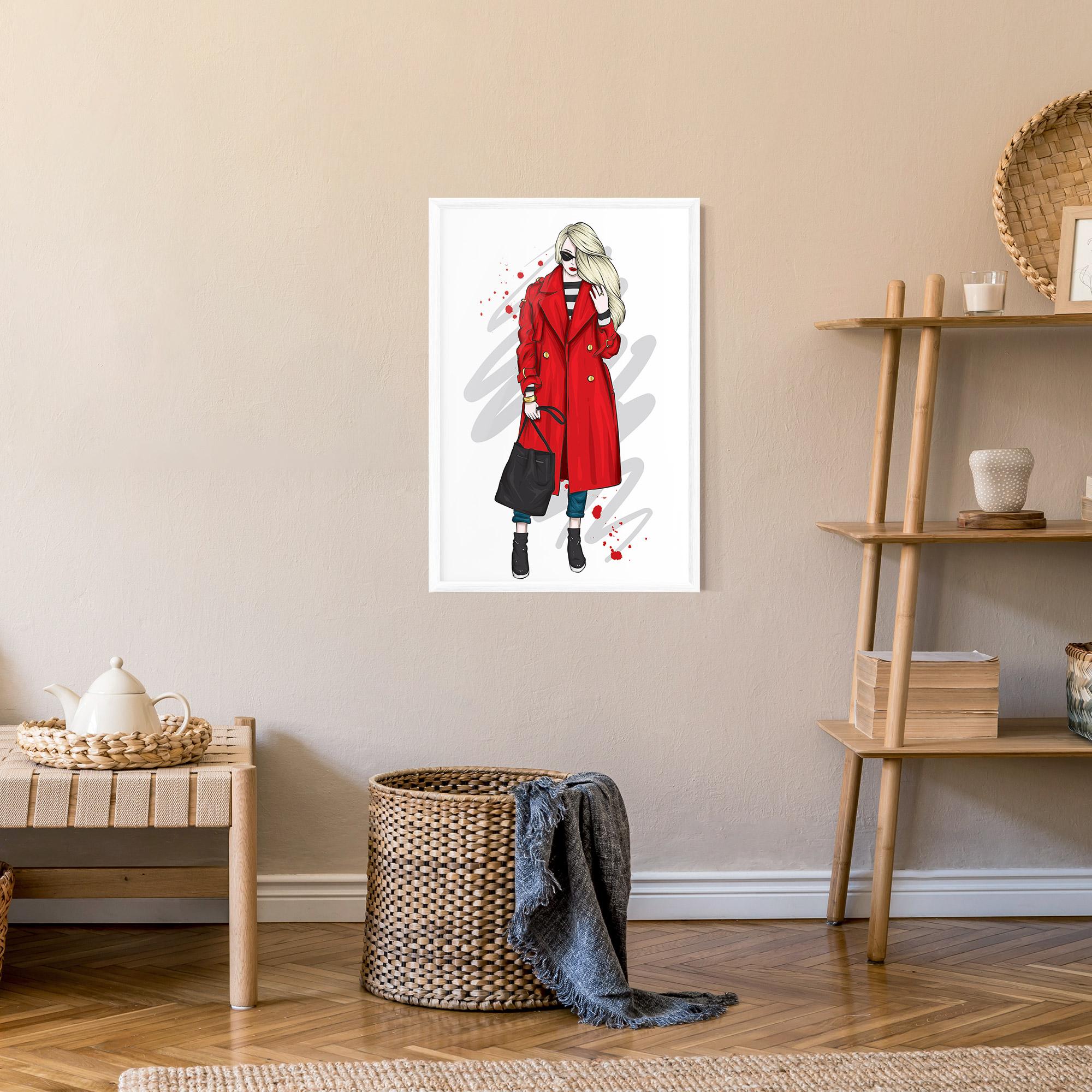 Рамкиран постер Red Coat mockup 9
