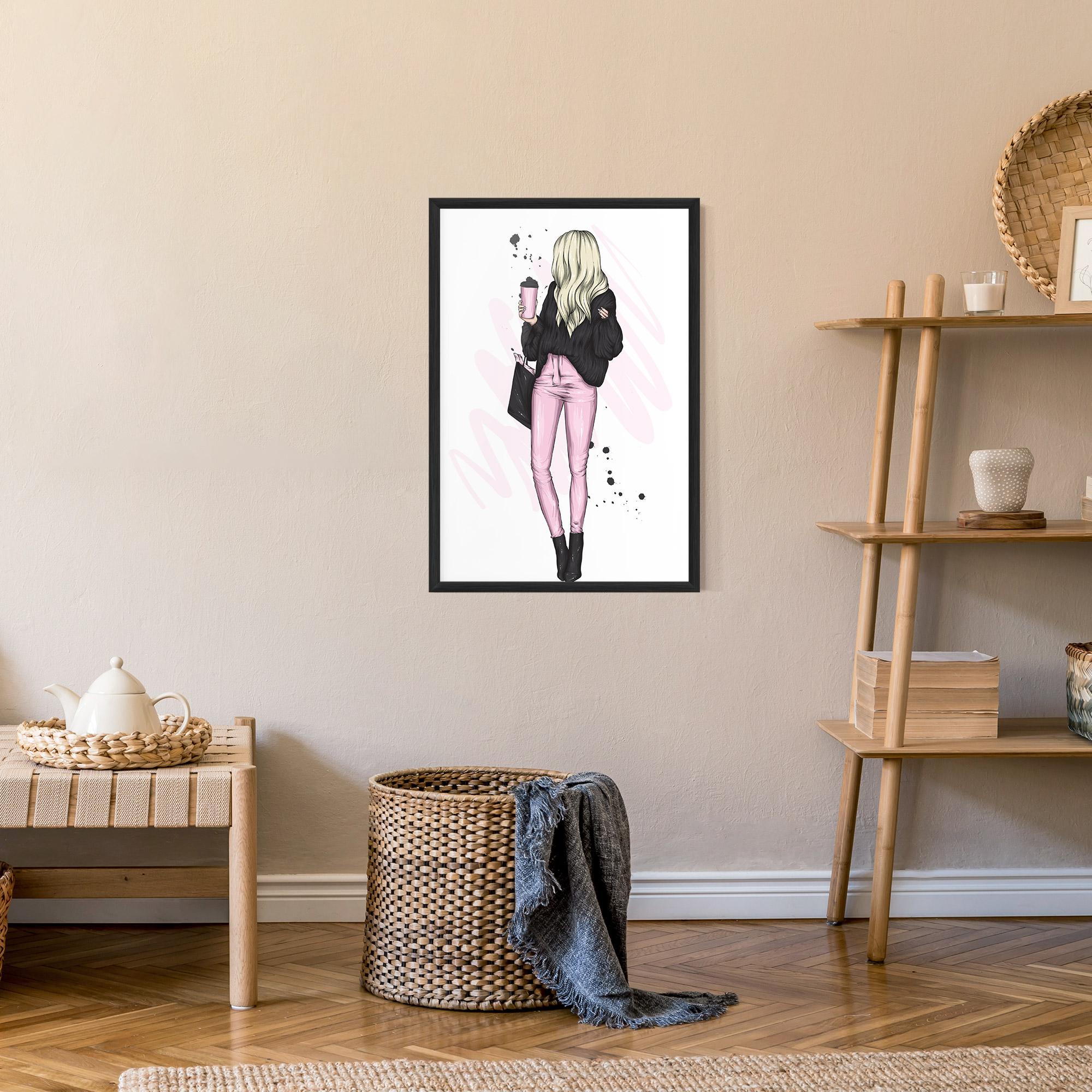 Рамкиран постер Black Pink Outfit mockup 9