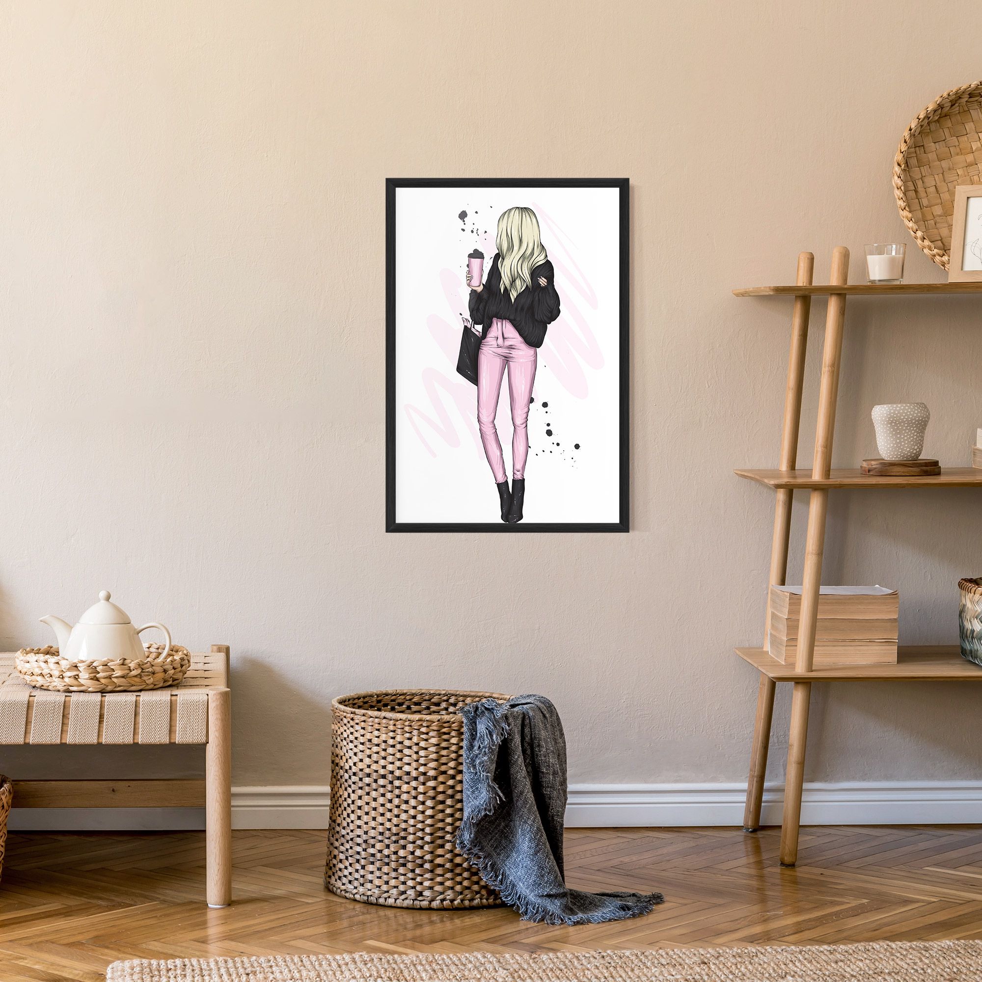 Black Pink Outfit mockup 9