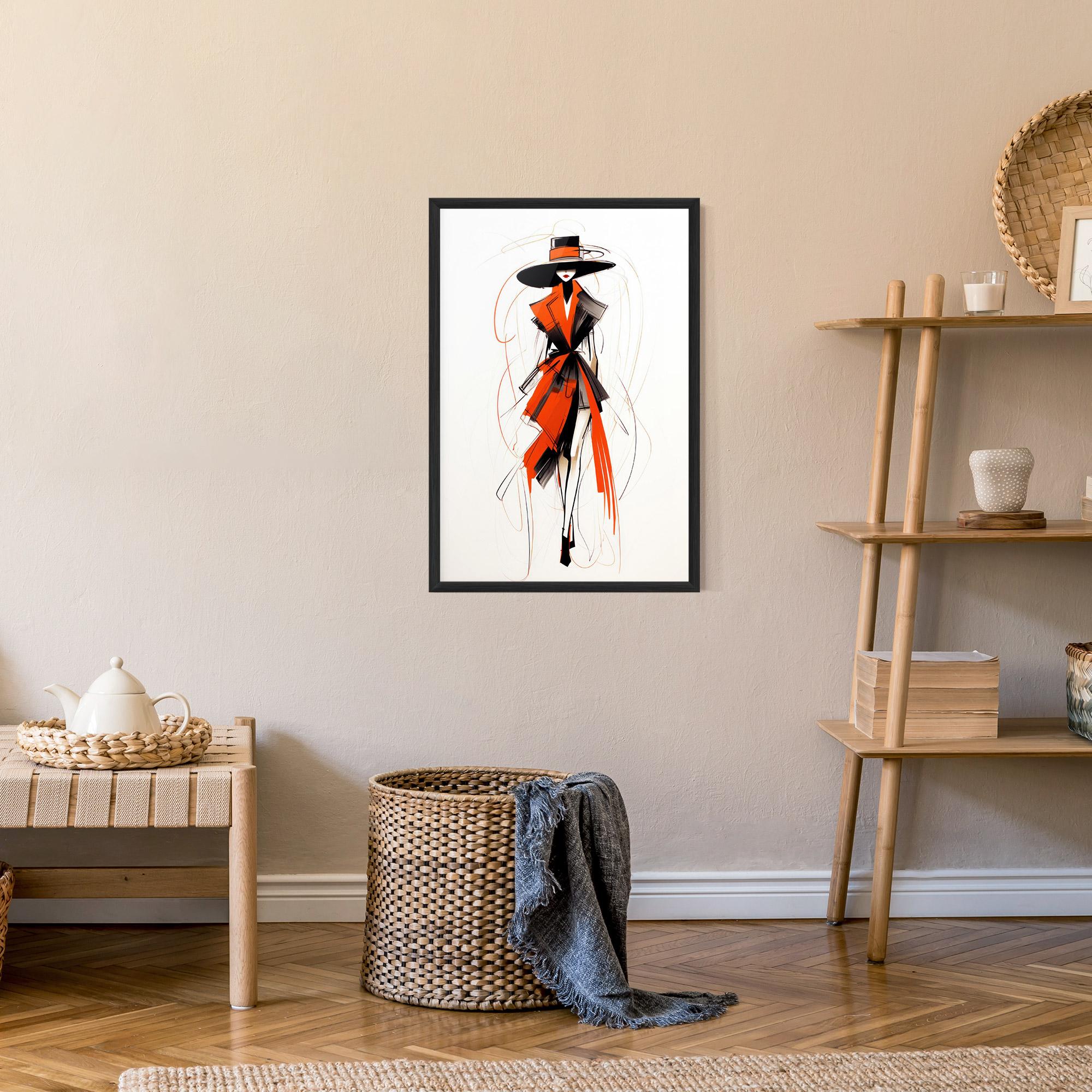 Рамкиран постер Handdrawn Doodle mockup 9