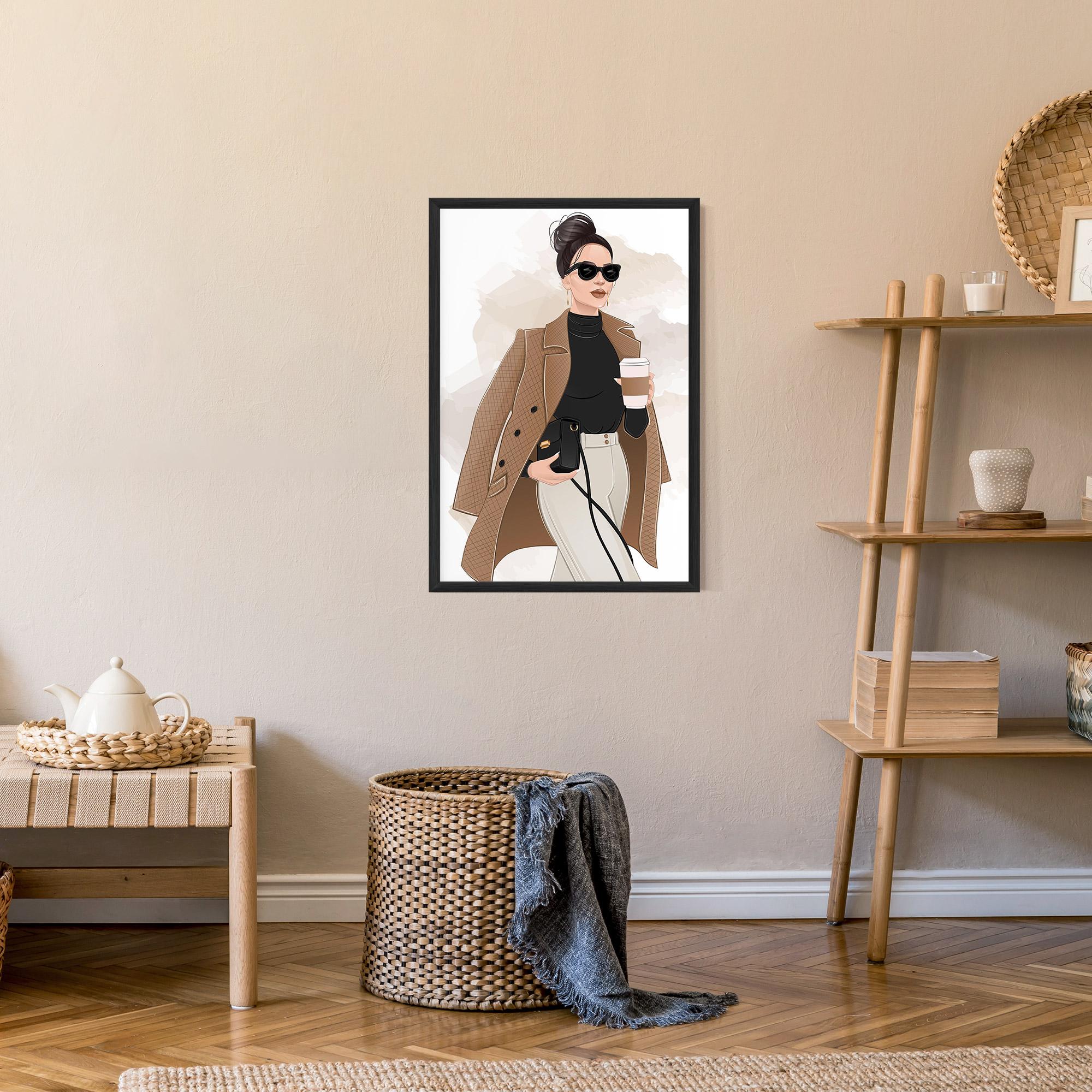 Рамкиран постер Modern Coffee Outfit mockup 9