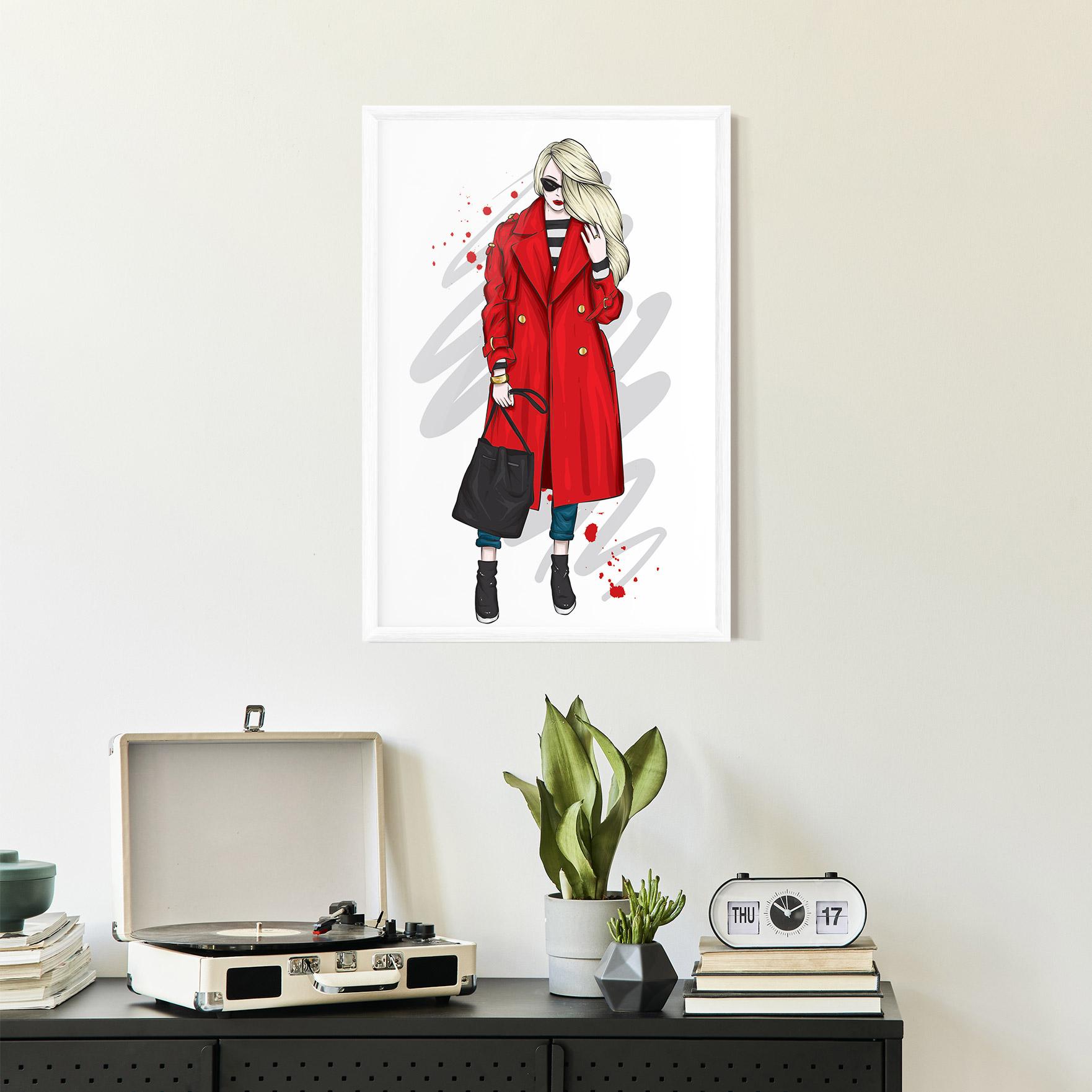 Рамкиран постер Red Coat mockup 2